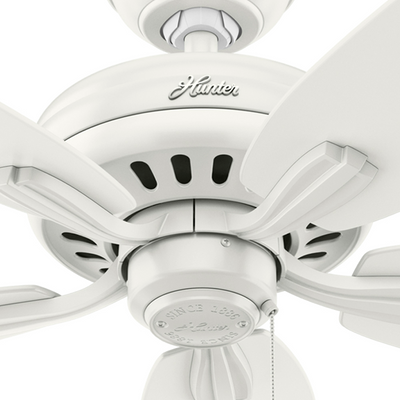 52 inch Newsome Fresh White Ceiling Fan and Pull Chain