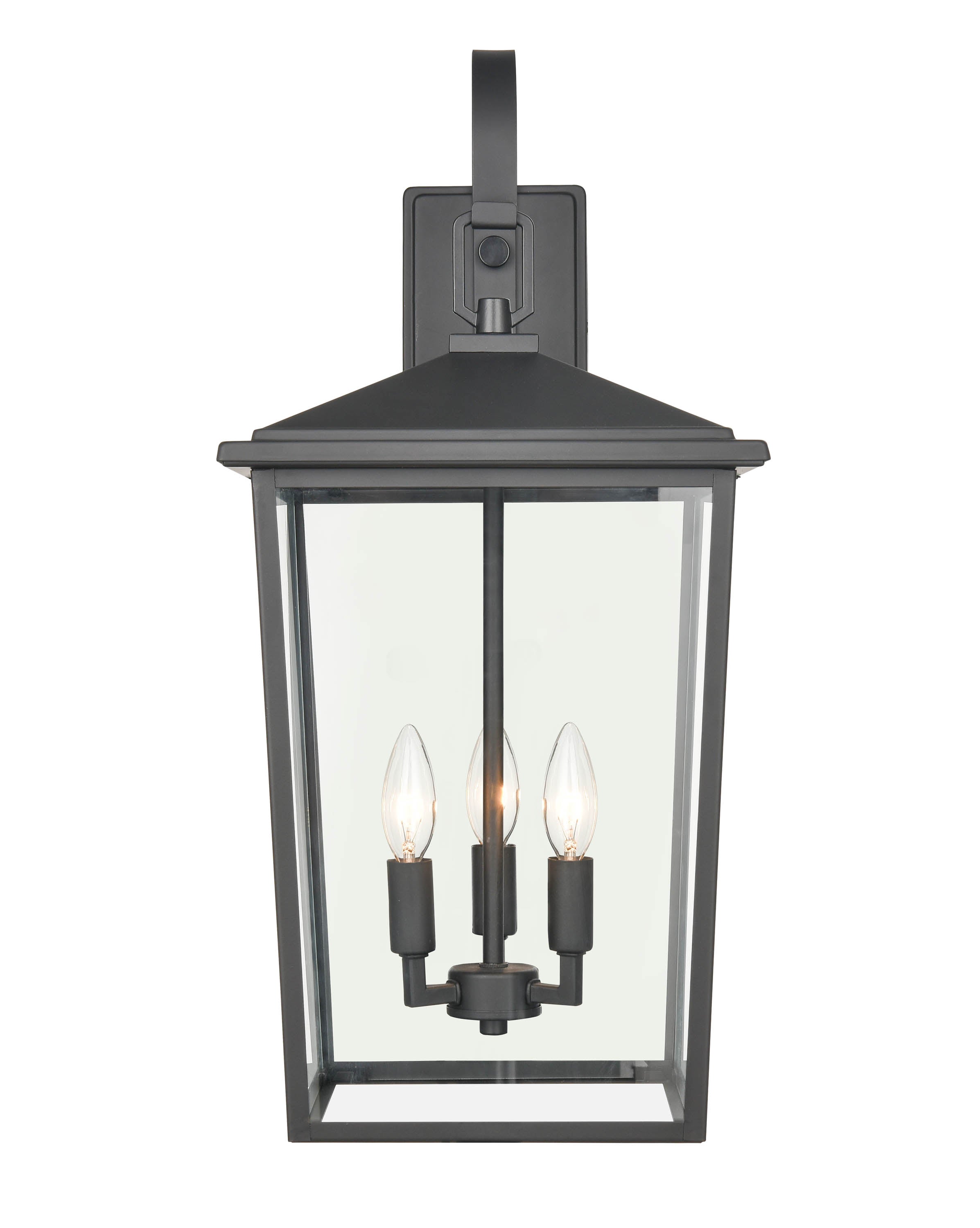 11'' Fetterton Powder Coated Black 3 Light Wall Sconce