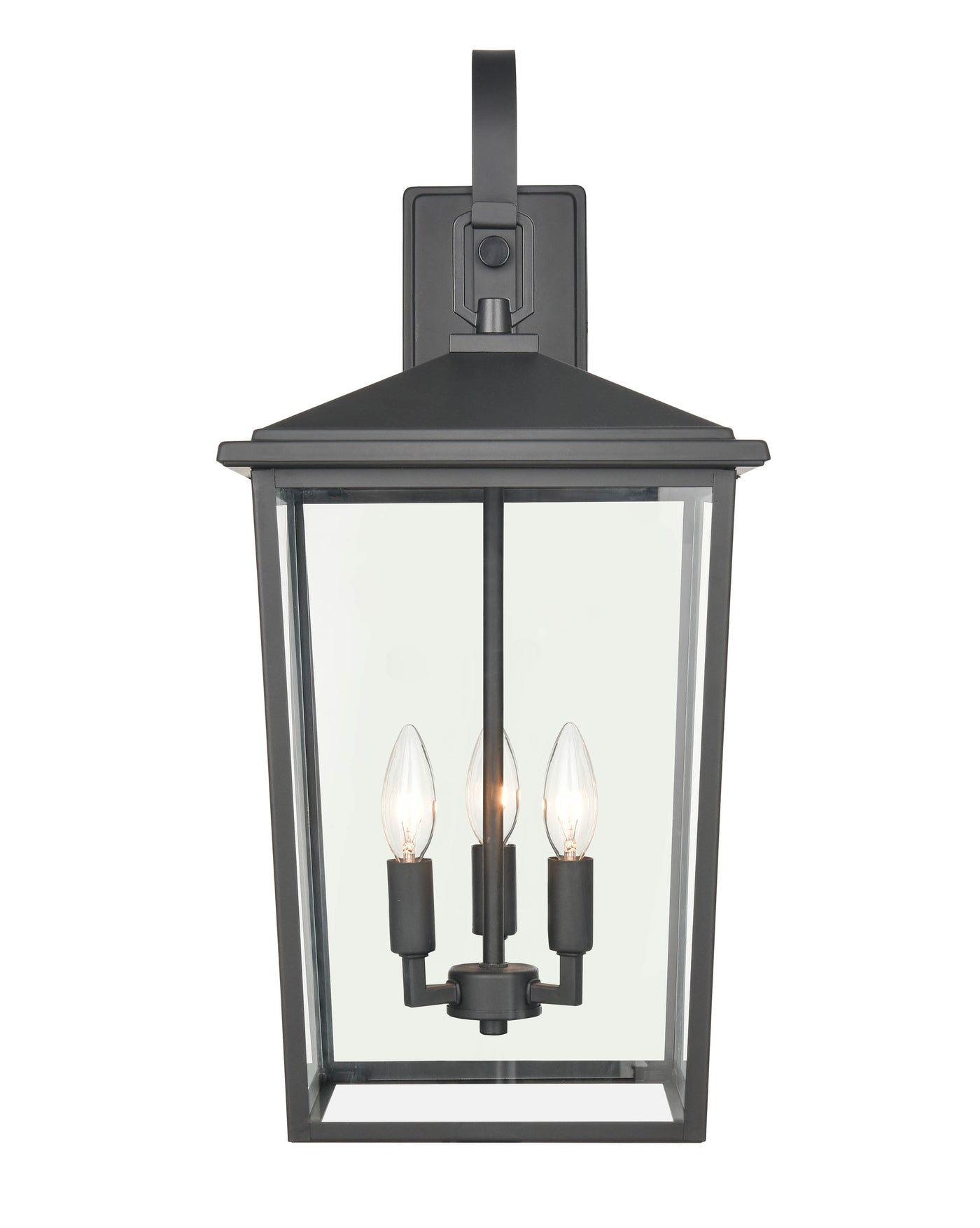 11'' Fetterton Powder Coated Black 3 Light Wall Sconce