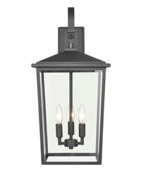 11'' Fetterton Powder Coated Black 3 Light Wall Sconce