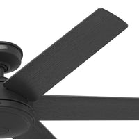 52 inch Jetty Matte Black WeatherMax Indoor / Outdoor Ceiling Fan and Wall Control