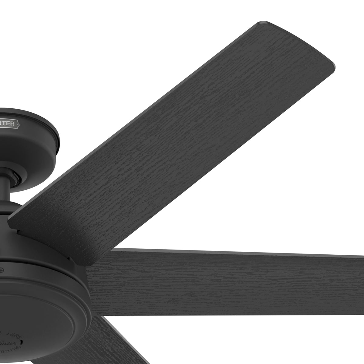 52 inch Jetty Matte Black WeatherMax Indoor / Outdoor Ceiling Fan and Wall Control