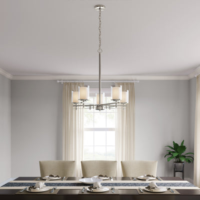 23'' Huderson Brushed Nickel 5 Light Chandelier