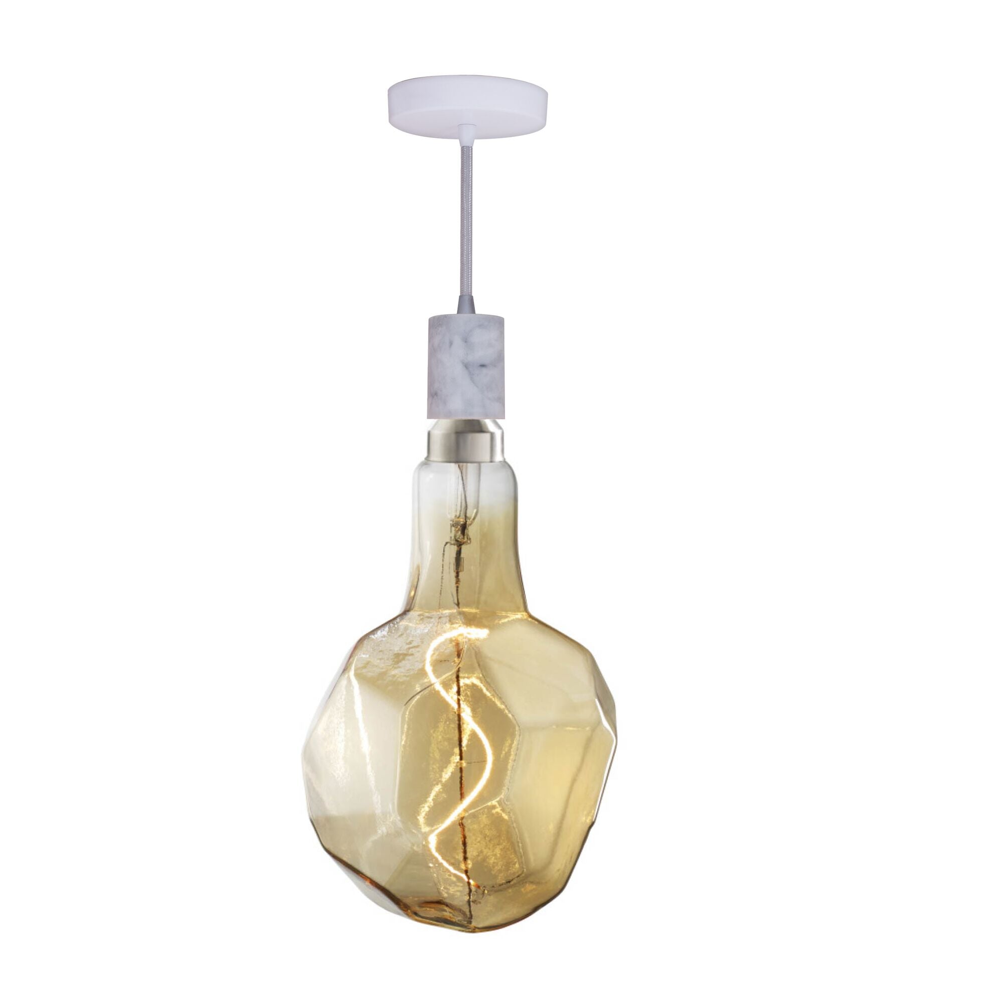 Antique 4W Dimmable LED Flush Mount Ceiling Light, 2000K, 200 Lumens, 6.5-inch Dia x 11.5-inch L