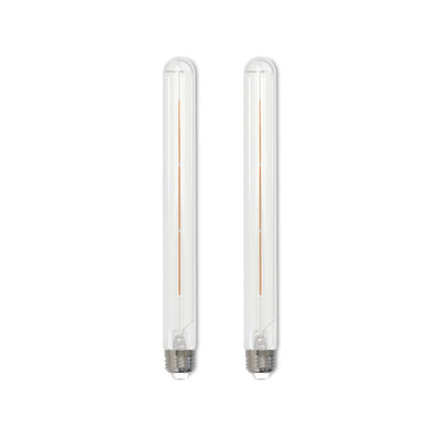 T9 5W Dimmable Clear Filament LED Light Bulb with E26 Base, 2700K, 450 Lumens, 2-Pack