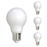 A19 8.5W Dimmable Milky Filament LED Light Bulb with E26 Base, 2700K, 800 Lumens, 4-Pack