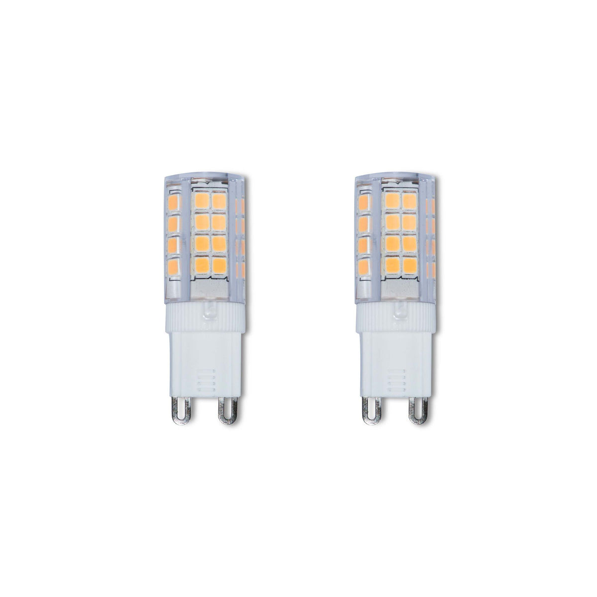 T6 4.5W Dimmable Clear LED Light Bulb with G9 Base, 3000K, 400 Lumens, 2-Pack