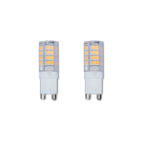 T6 4.5W Dimmable Clear LED Light Bulb with G9 Base, 3000K, 400 Lumens, 2-Pack