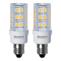 T6 4.5W Dimmable Clear LED Light Bulb with E11 Base, 3000K, 400 Lumens