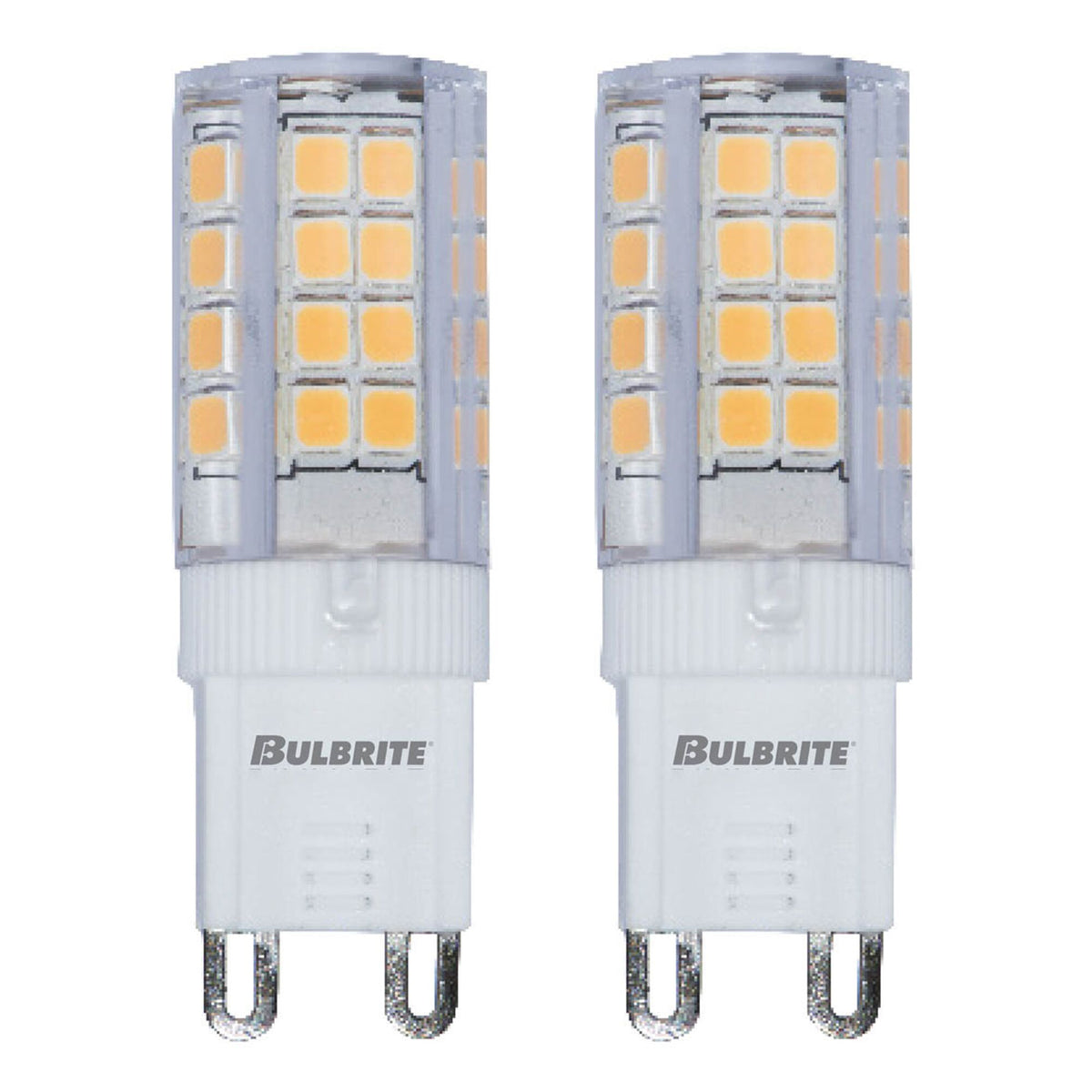 T5 3.5W Non-Dimmable Clear LED Light Bulb with G9 Base, 2700K, 330 Lumens, 2-Pack