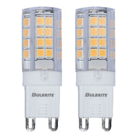 T5 3.5W Non-Dimmable Clear LED Light Bulb with G9 Base, 2700K, 330 Lumens, 2-Pack