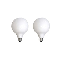 G40 8.5W Dimmable Milky Filament LED Light Bulb with E26 Base, 2700K, 800 Lumens, 2-Pack