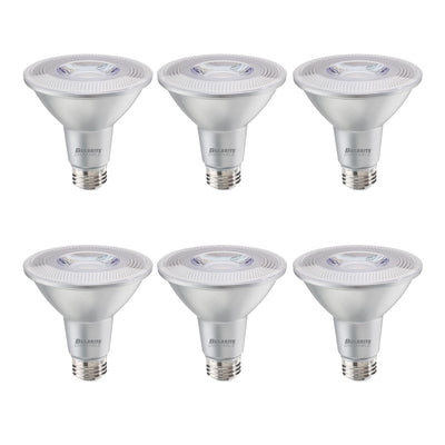 PAR30LN 10W Dimmable LED Light Bulb with E26 Base, 3000K, 800 Lumens, Flood, 6-Pack