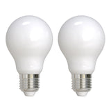 A19 8.5W Dimmable Milky Filament LED Light Bulb with E26 Base, 3000K, 800 Lumens, 2-Pack