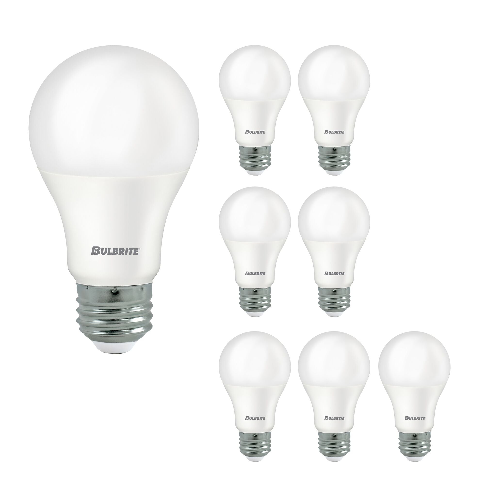 A19 9W Non-Dimmable Frost Filament LED Light Bulb with E26 Base, 5000K, 750 Lumens, 8-Pack