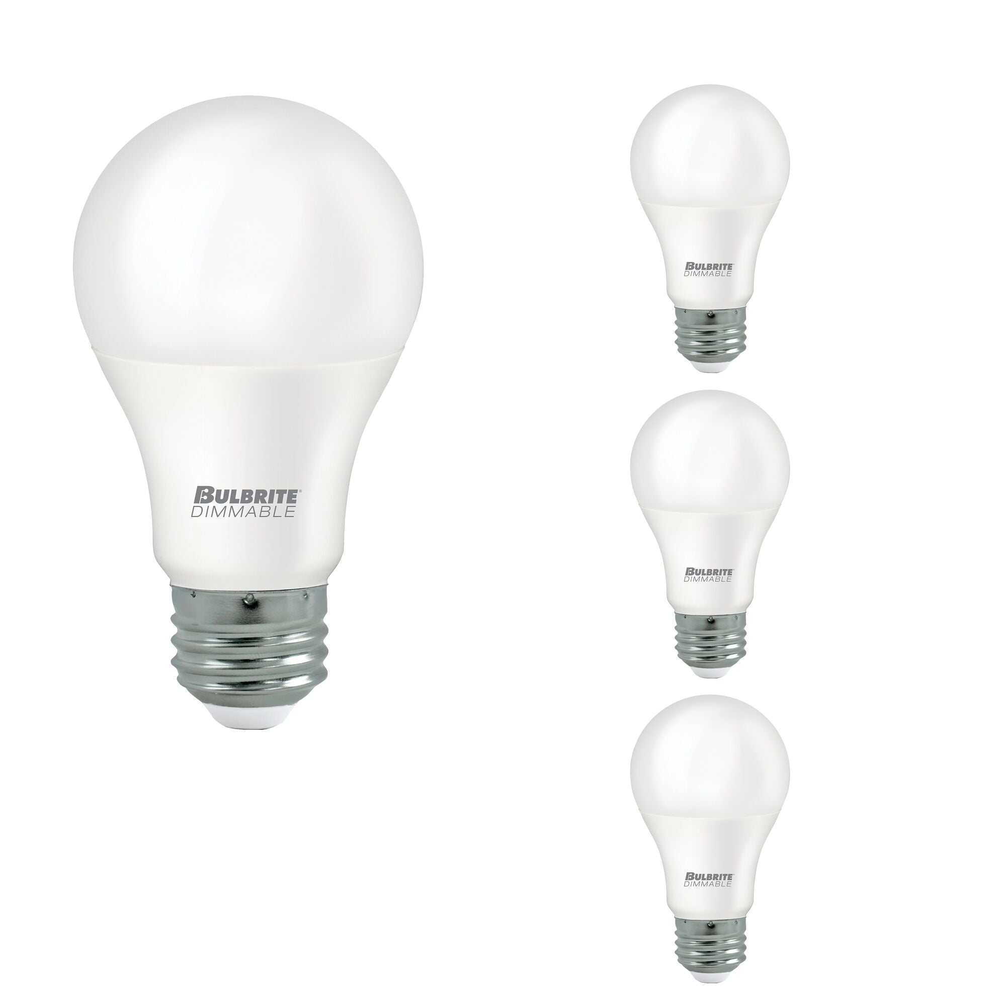 A19 9W Dimmable Frost Filament LED Light Bulb with E26 Base, 3000K, 800 Lumens, 4-Pack