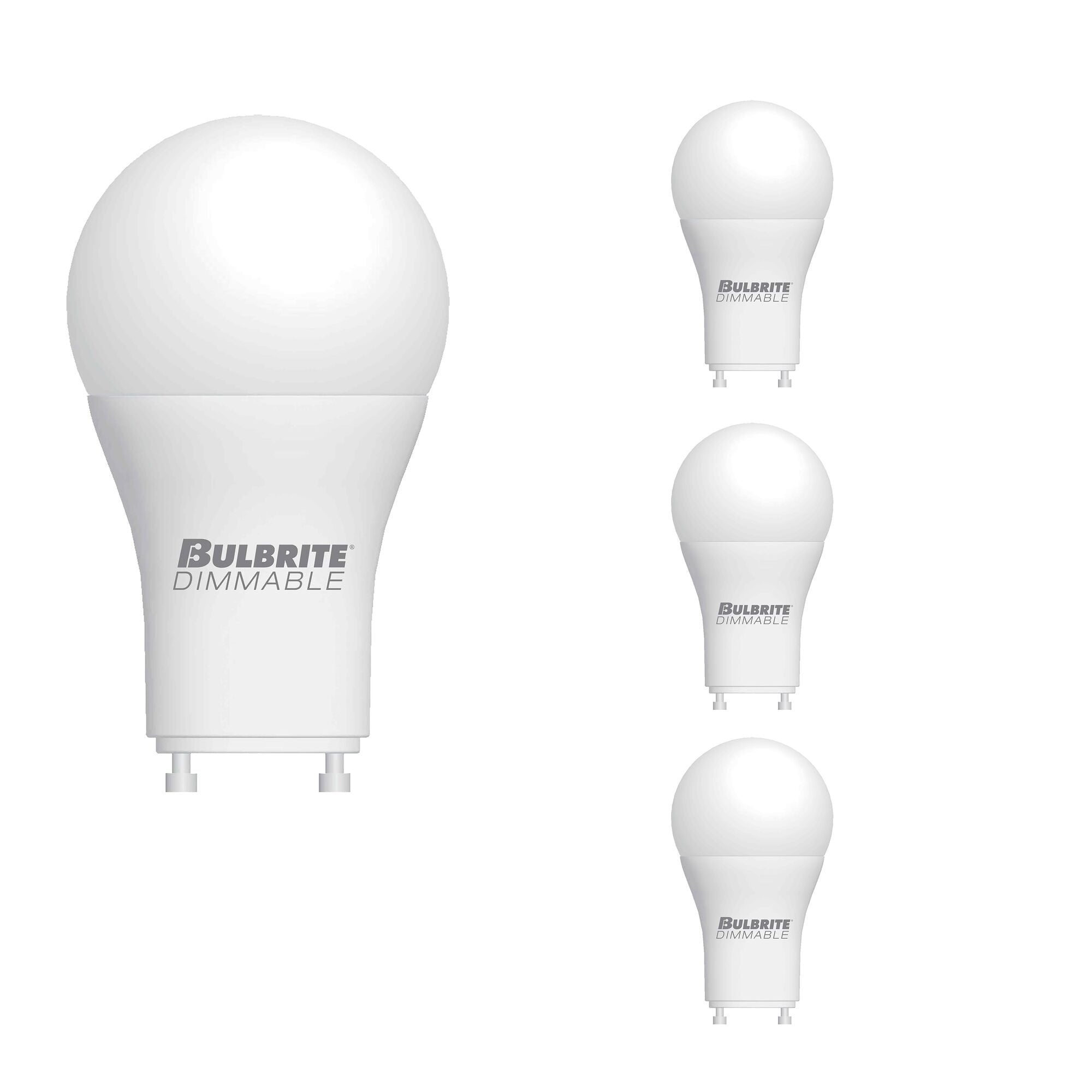 A19 9W Dimmable Frost Filament LED Light Bulb with GU24 Base, 2700K, 800 Lumens, 4-Pack