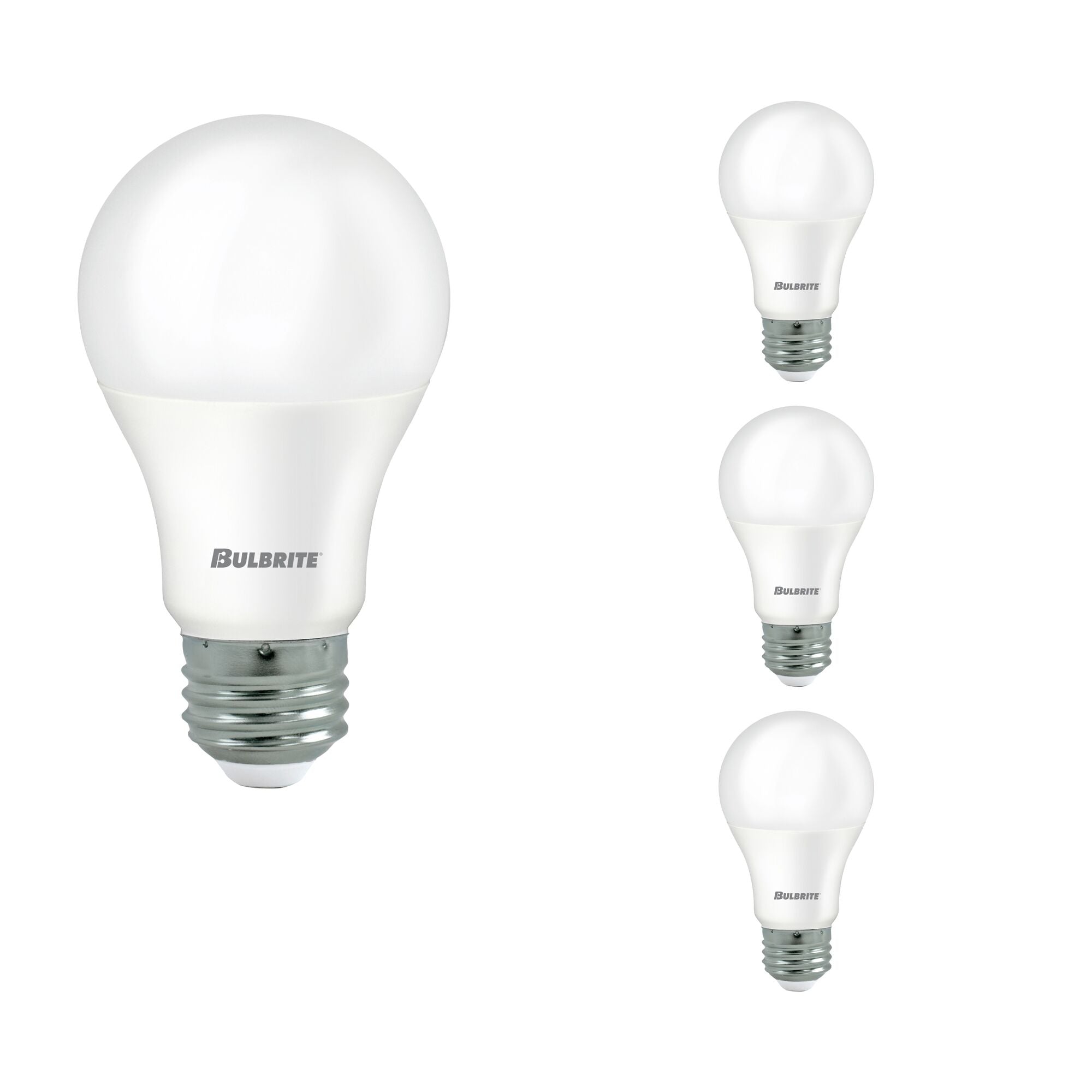 A19 5/9/14W Non-Dimmable Frost Filament LED Light Bulb with E26 Base, 2700K, 450/800/1600 Lumens, 4-Pack
