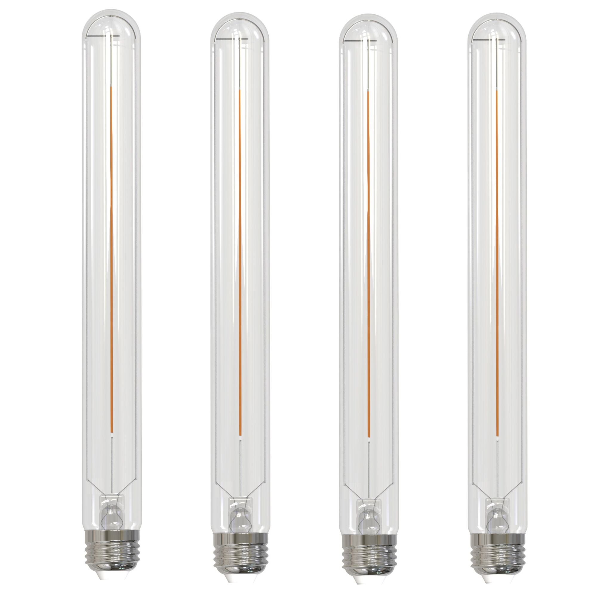 T9L 5W Dimmable Clear Filament LED Light Bulb with E26 Base, 2700K, 350 Lumens, 4-Pack