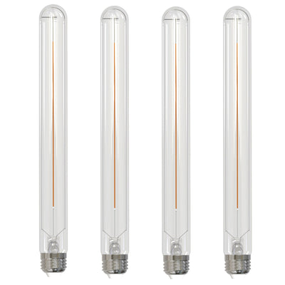T9L 5W Dimmable Clear Filament LED Light Bulb with E26 Base, 2700K, 350 Lumens, 4-Pack