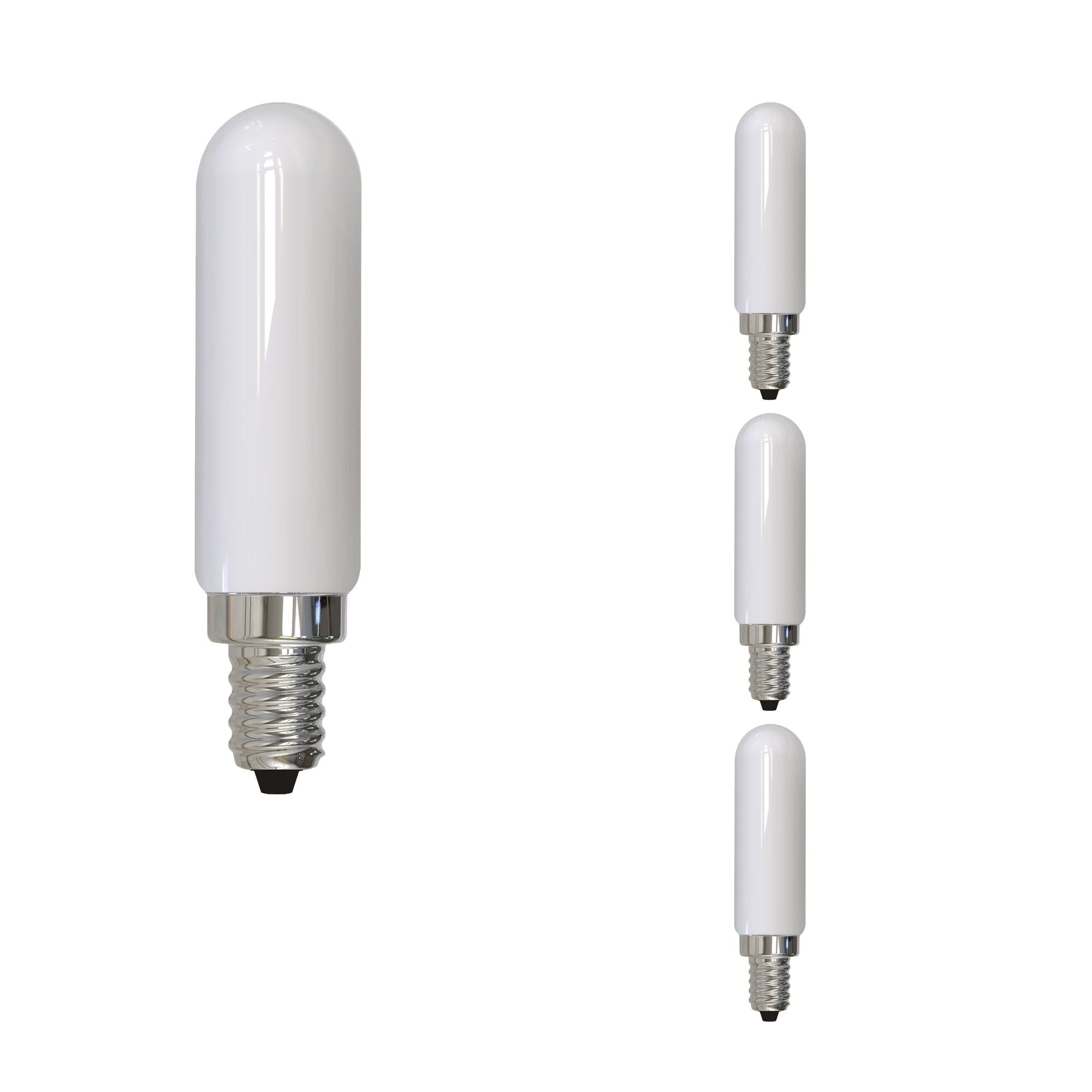 T6 4.5W Dimmable Milky Filament LED Light Bulb with E12 Base, 3000K, 400 Lumens, 4-Pack