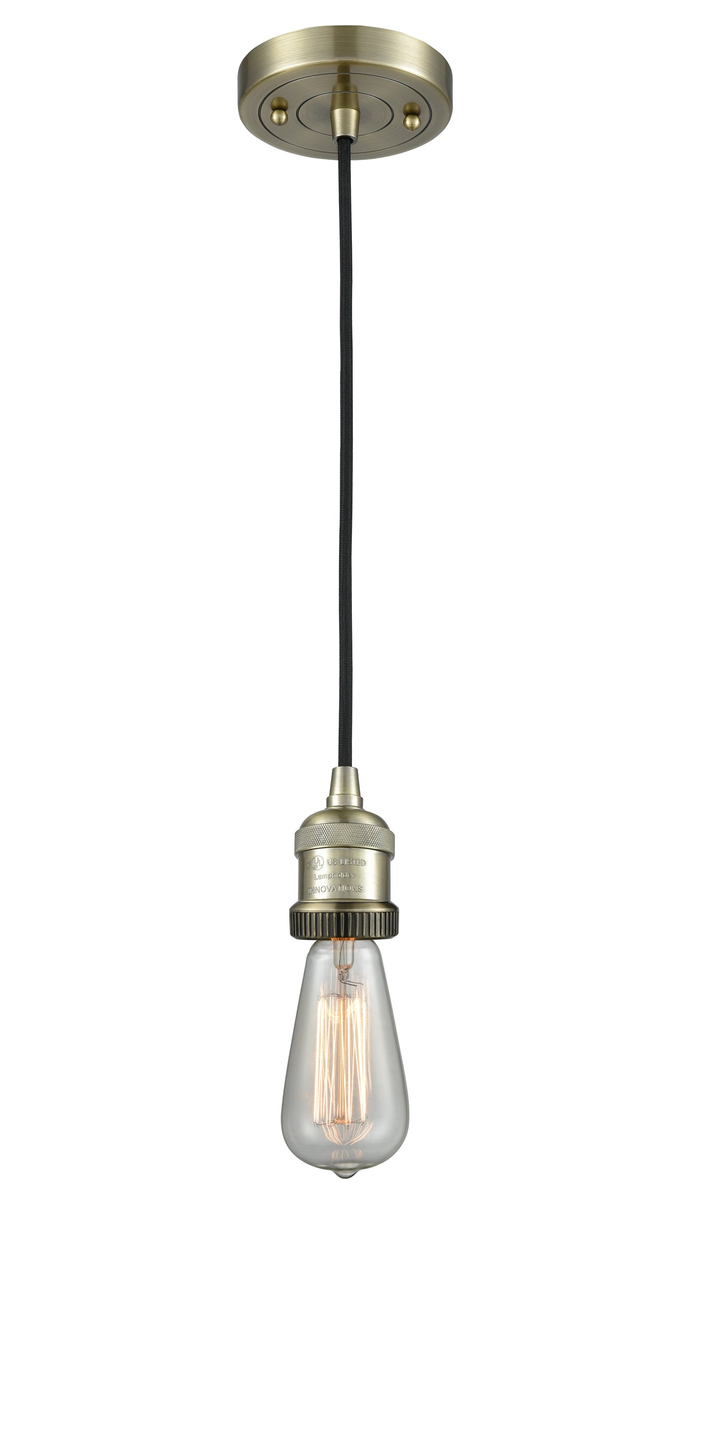Franklin Restoration Mini Pendant Brass Finish