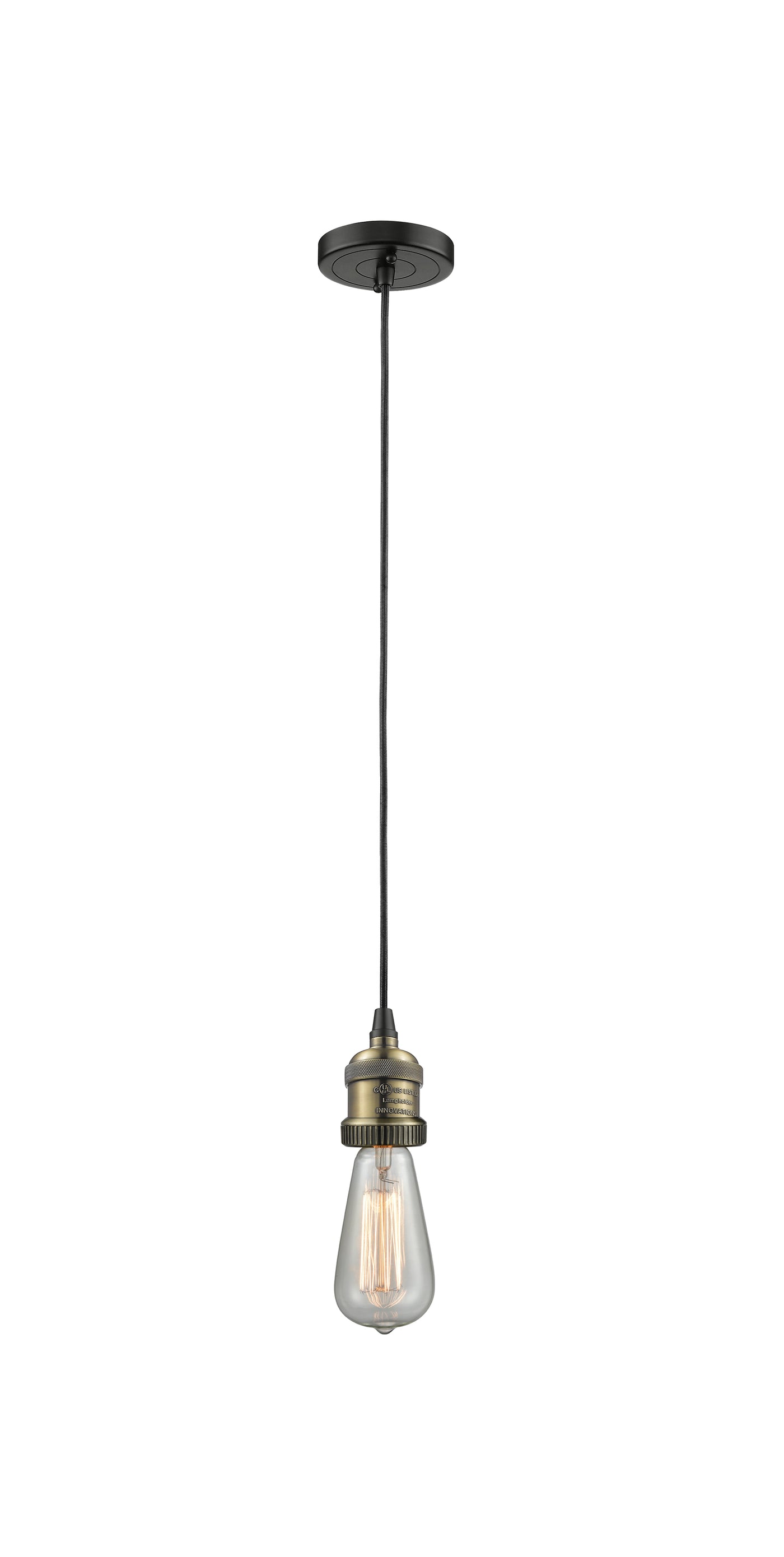 Franklin Restoration Mini Pendant Brass Finish