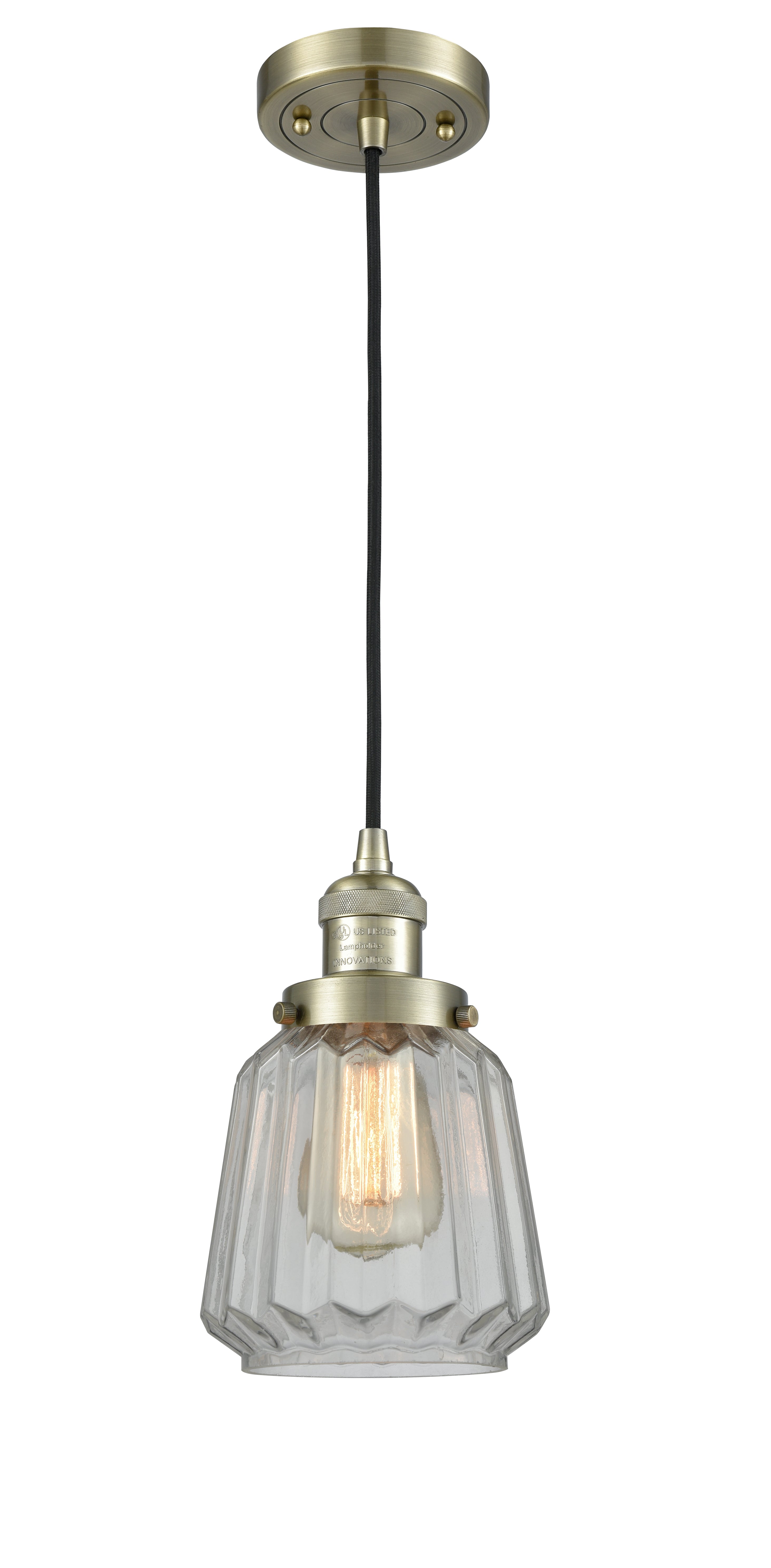 Franklin Restoration Mini Pendant Antique Brass