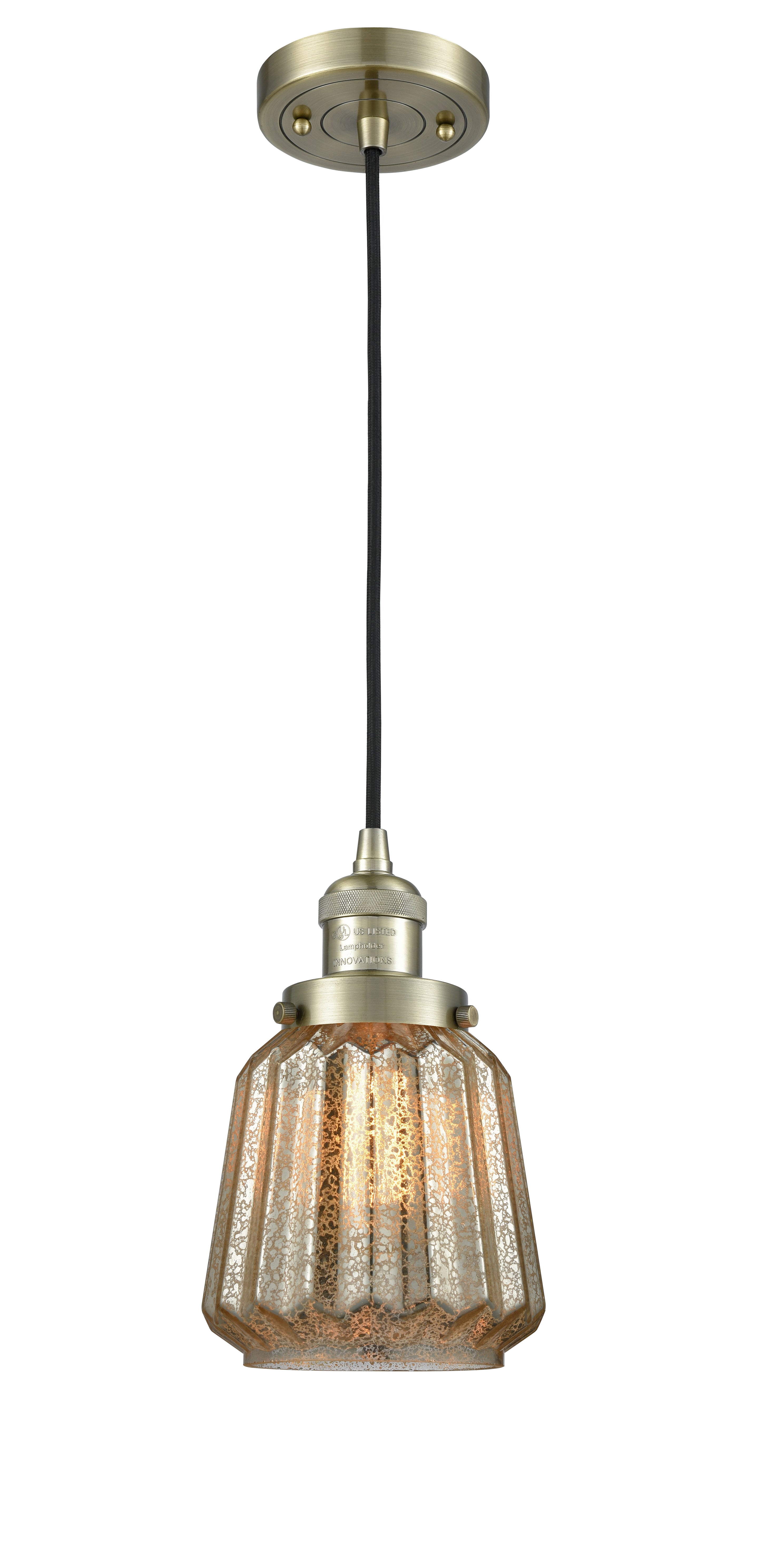 Franklin Restoration Mini Pendant Antique Brass