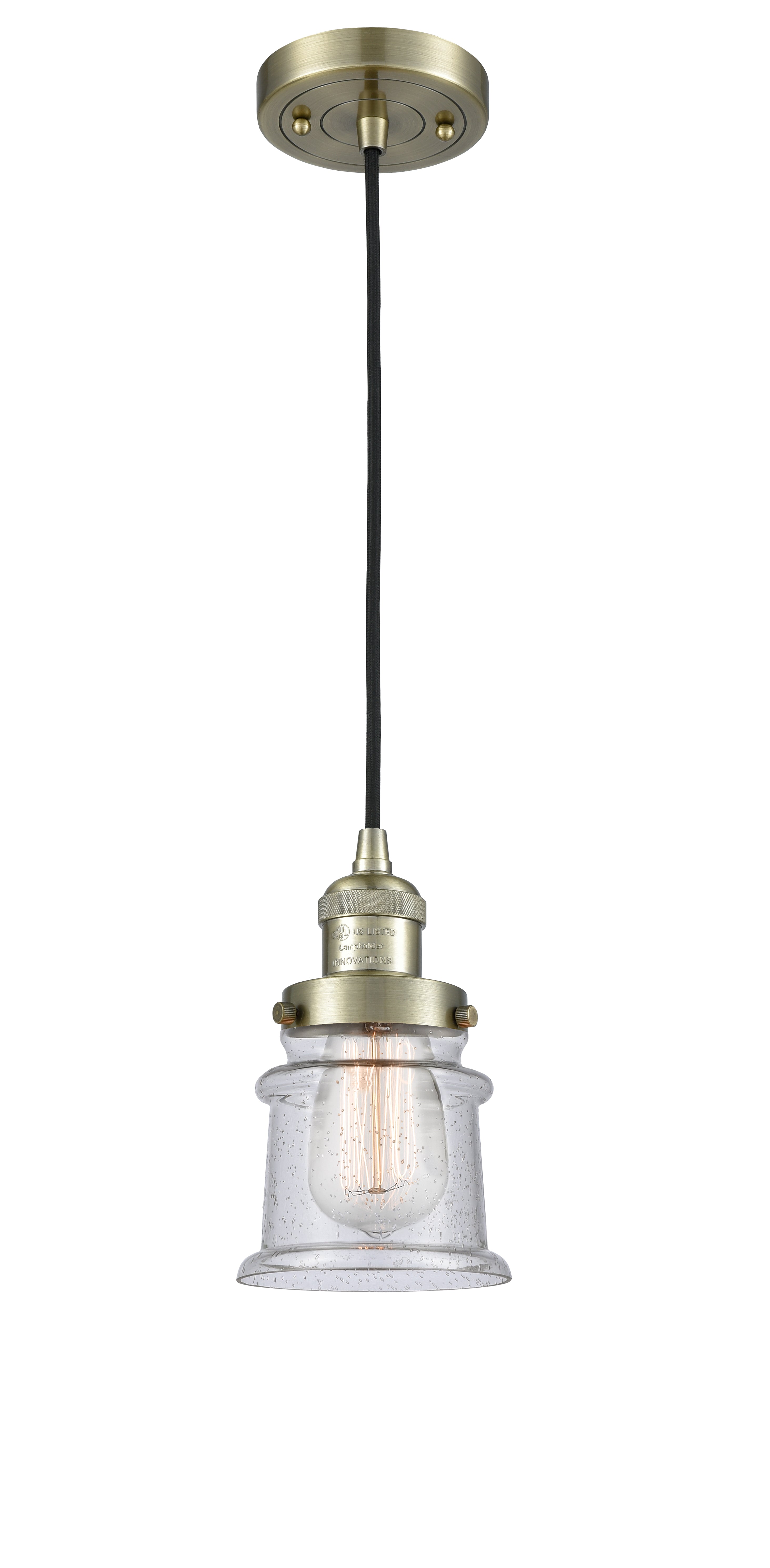 Franklin Restoration Mini Pendant Antique Brass