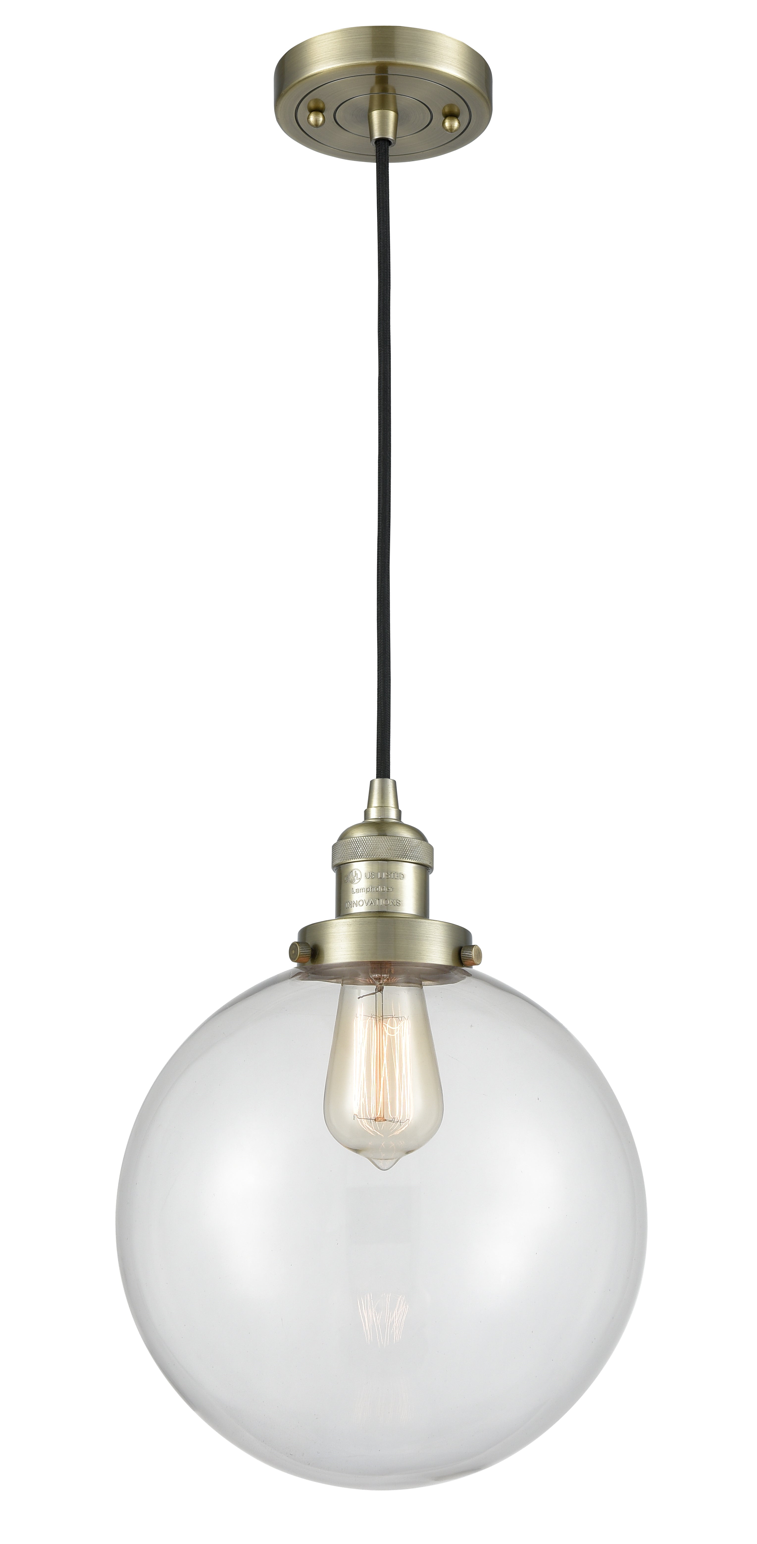 Franklin Restoration Mini Pendant Brass Steel