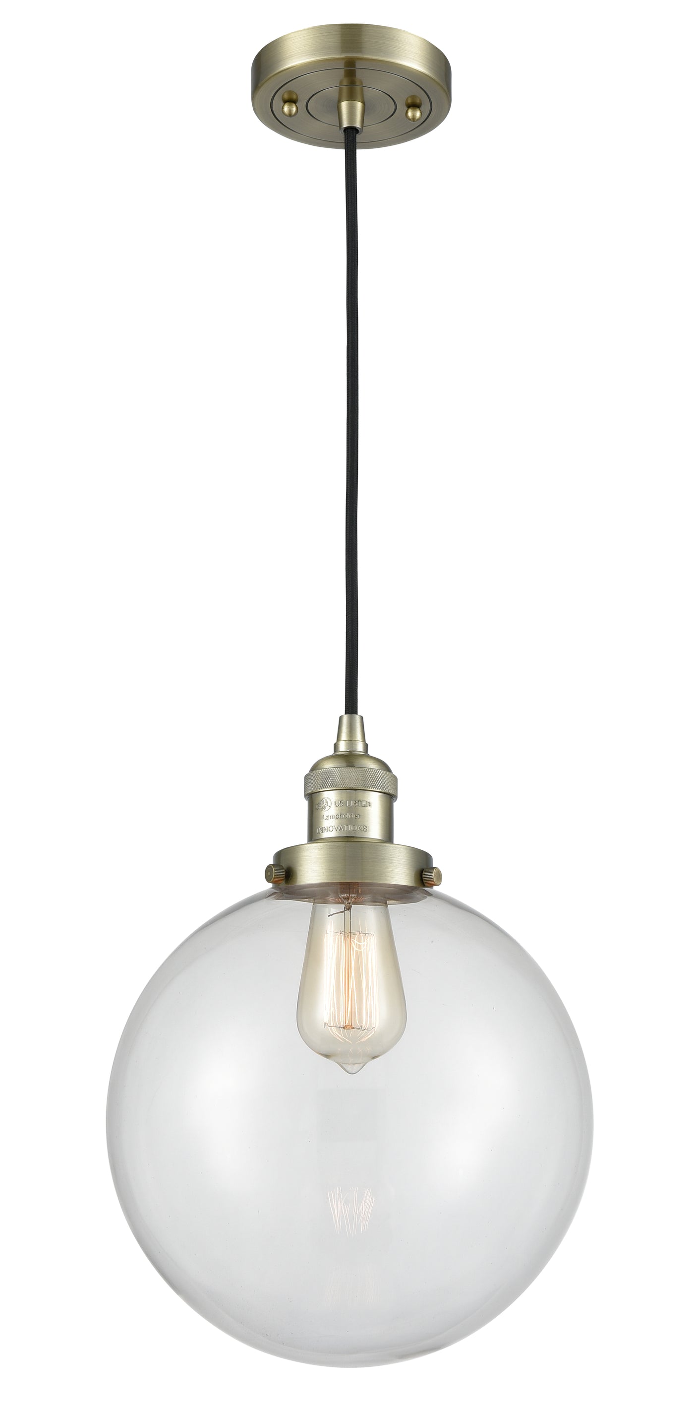 Franklin Restoration Mini Pendant Antique Brass