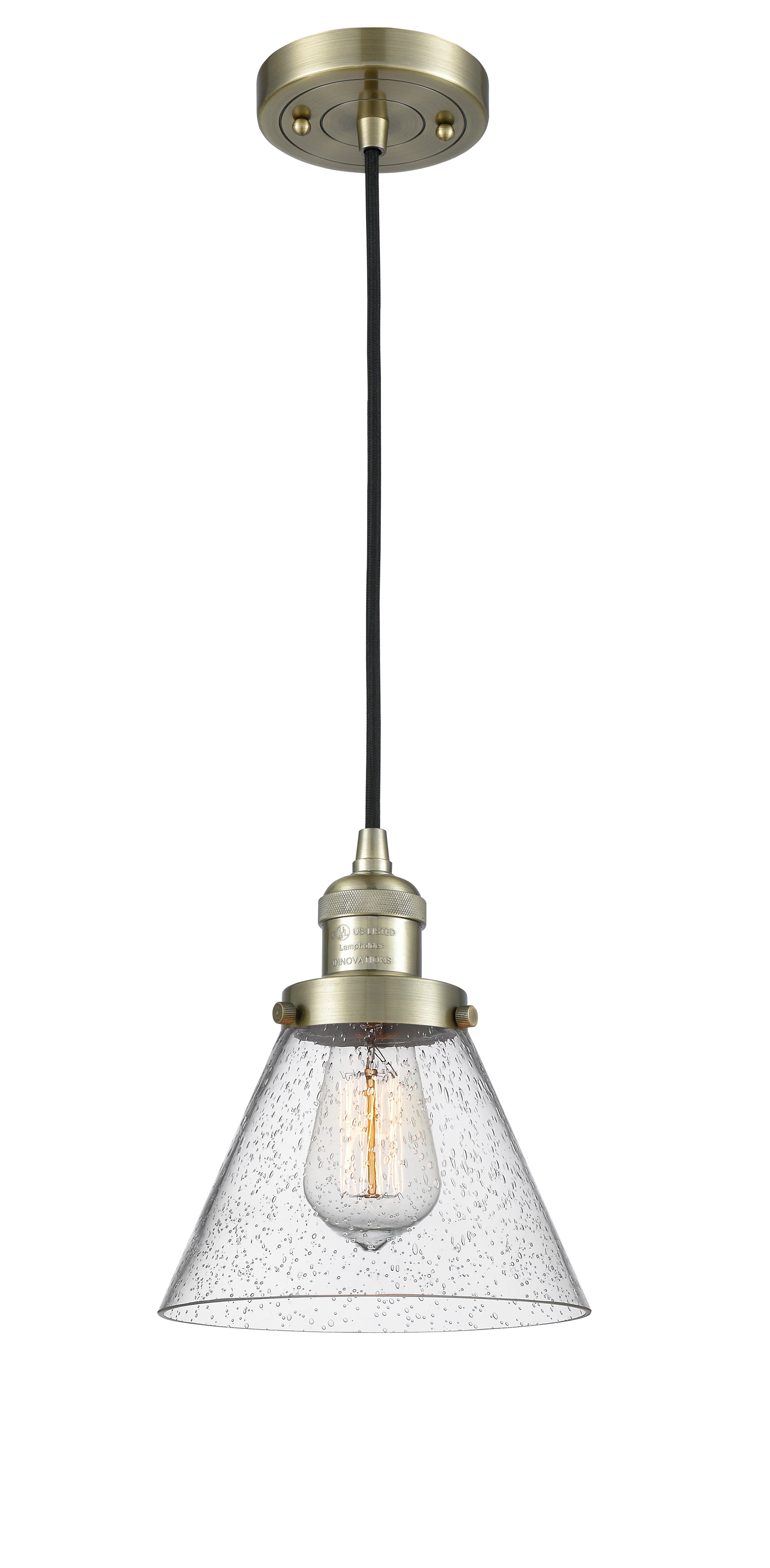 Franklin Restoration Mini Pendant Antique Brass