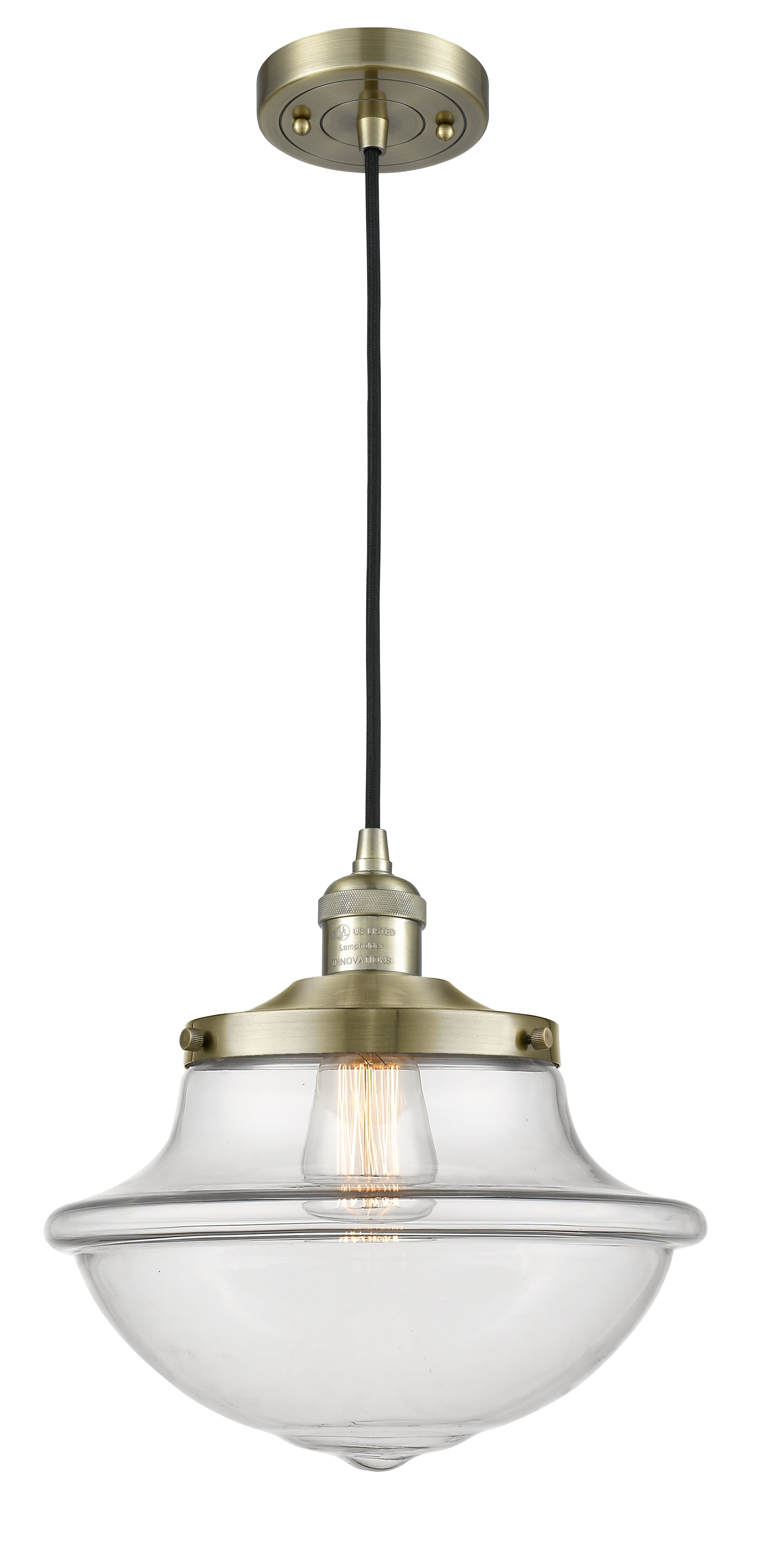 Franklin Restoration Mini Pendant Antique Brass
