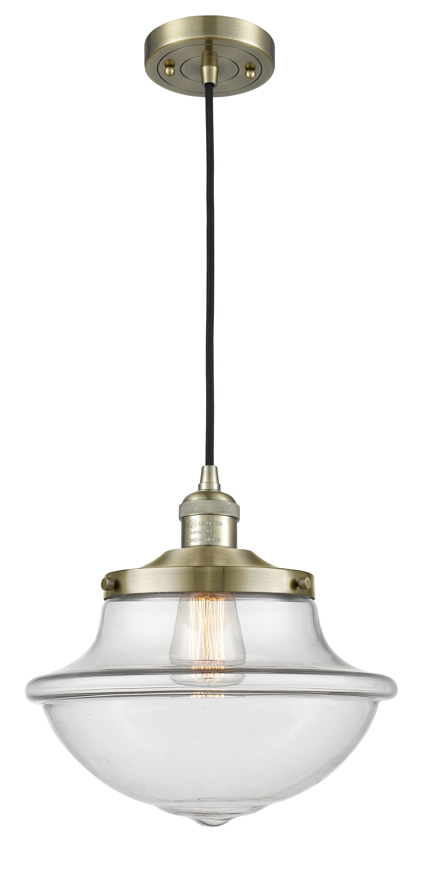 Franklin Restoration Mini Pendant Antique Brass