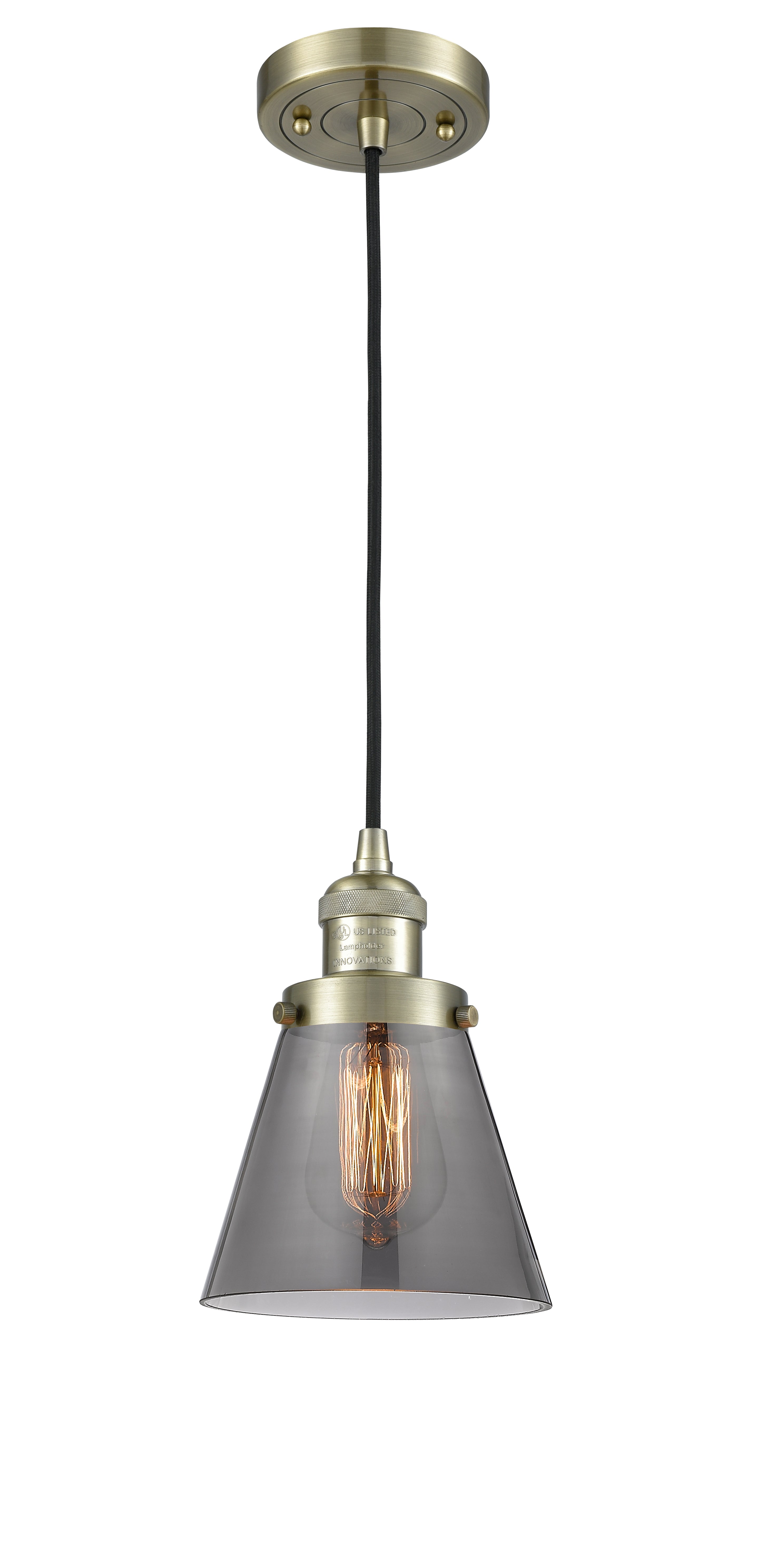 Franklin Restoration Mini Pendant Antique Brass