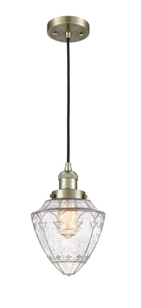 Franklin Restoration Mini Pendant Brass 7 inch