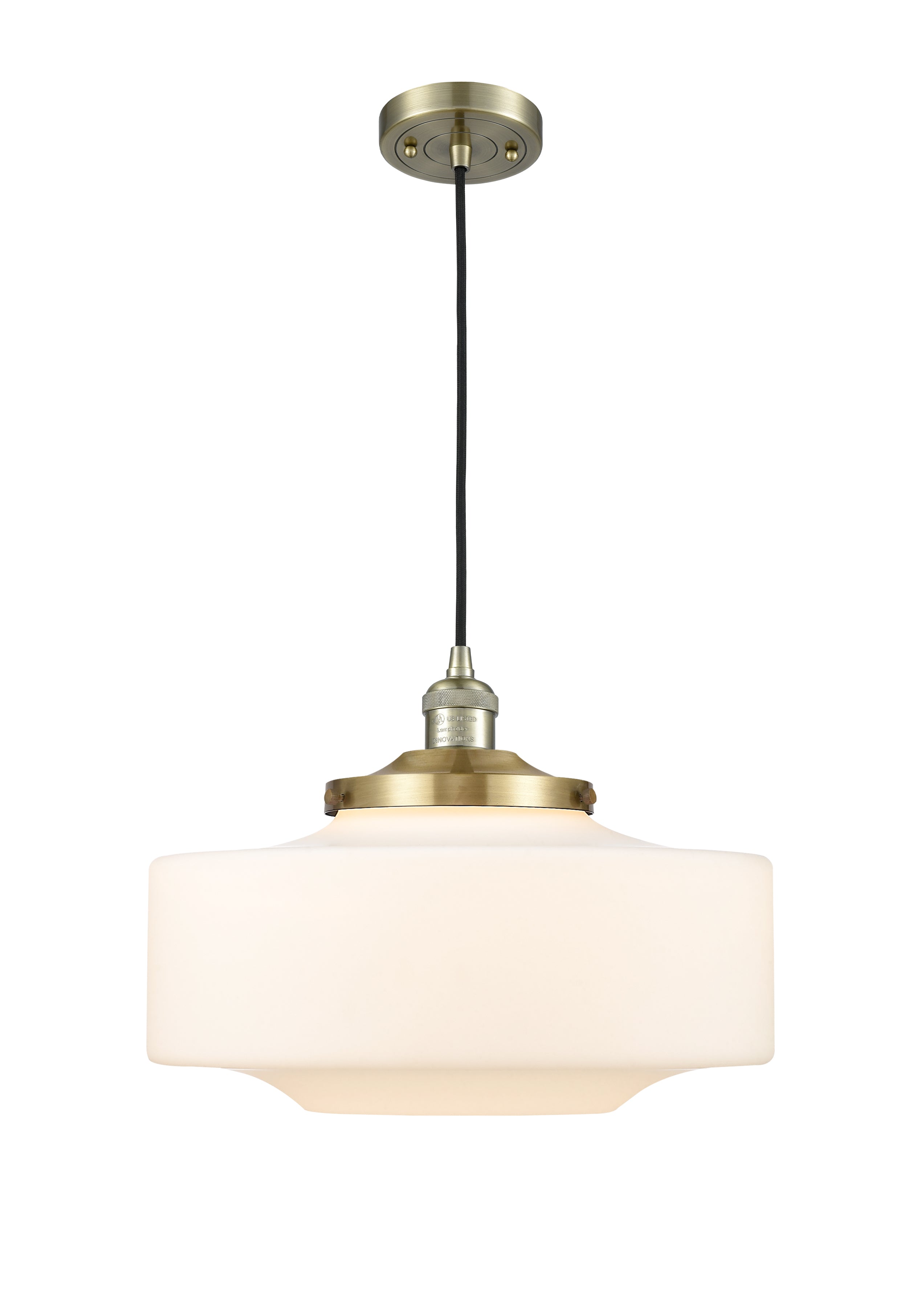 Franklin Restoration Mini Pendant Brass Finish