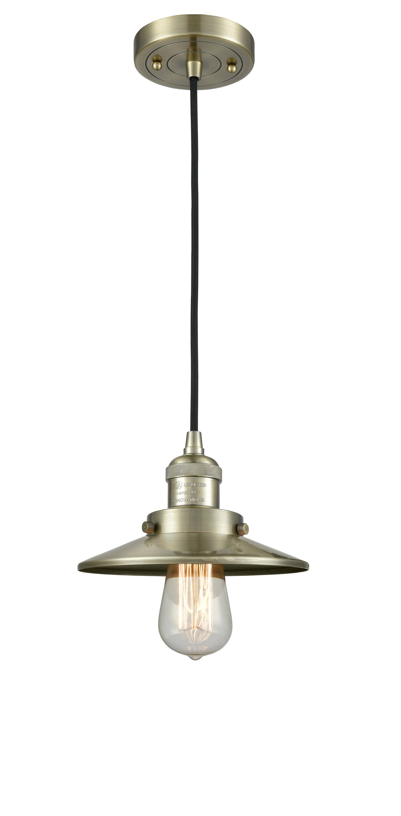 Franklin Restoration Mini Pendant Antique Brass