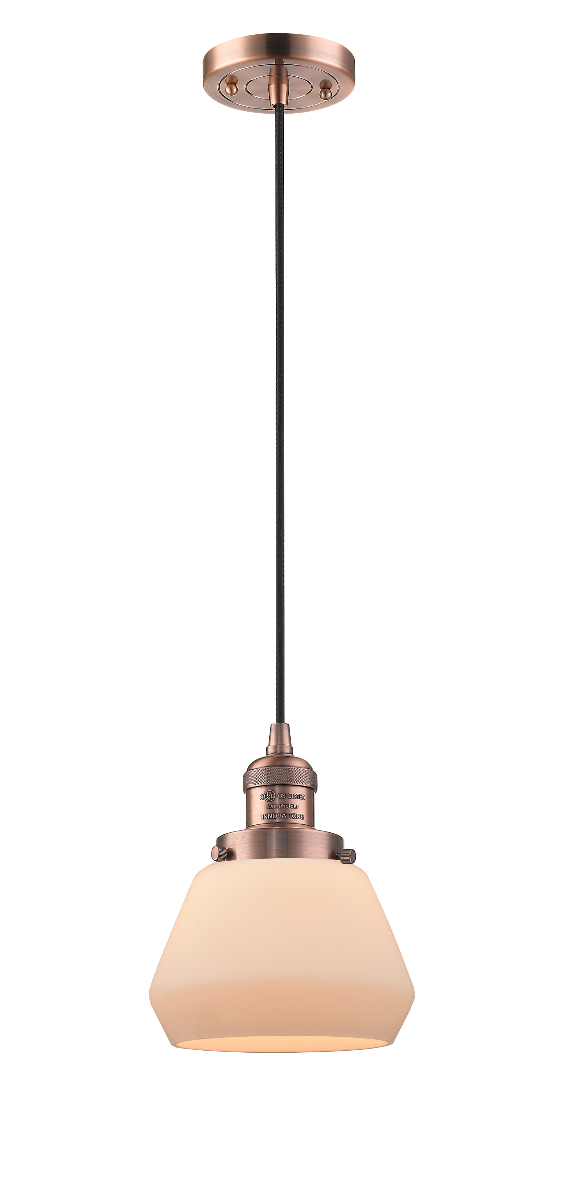 Franklin Restoration Mini Pendant Antique Brass