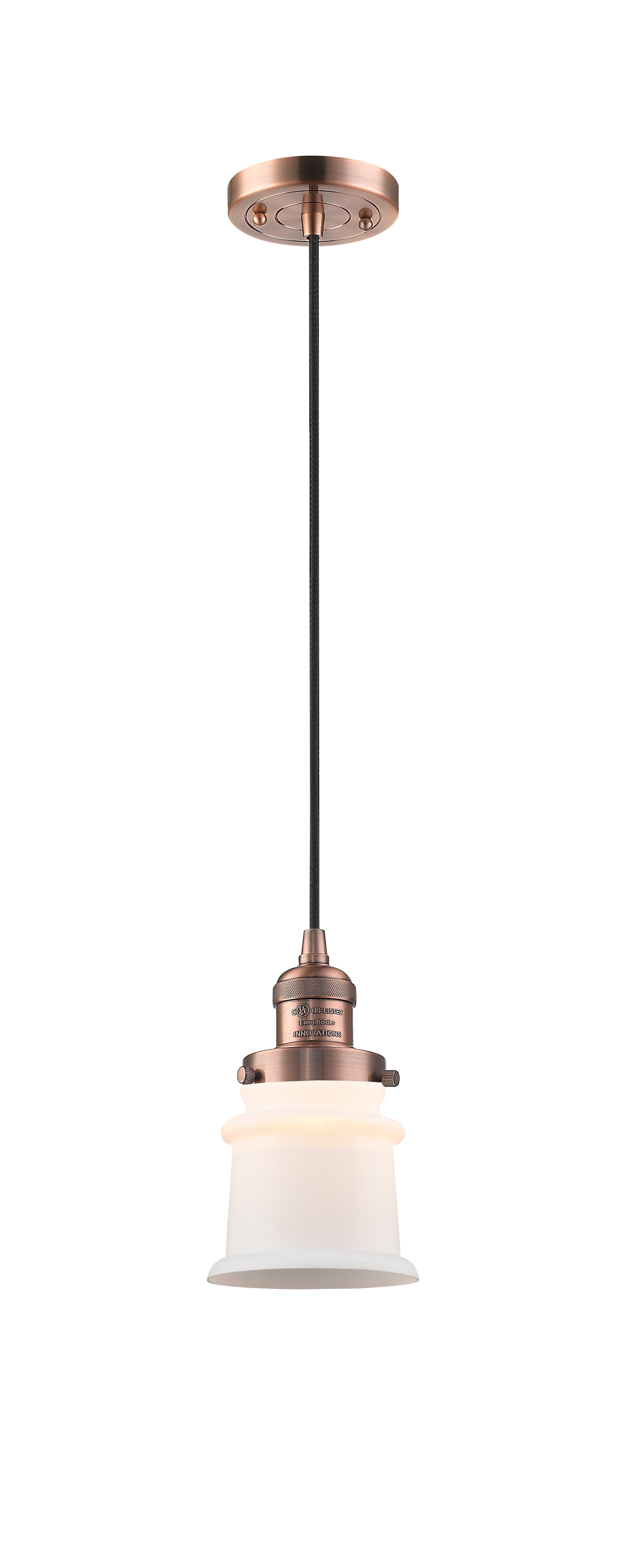 Franklin Restoration Mini Pendant Brass 5.25