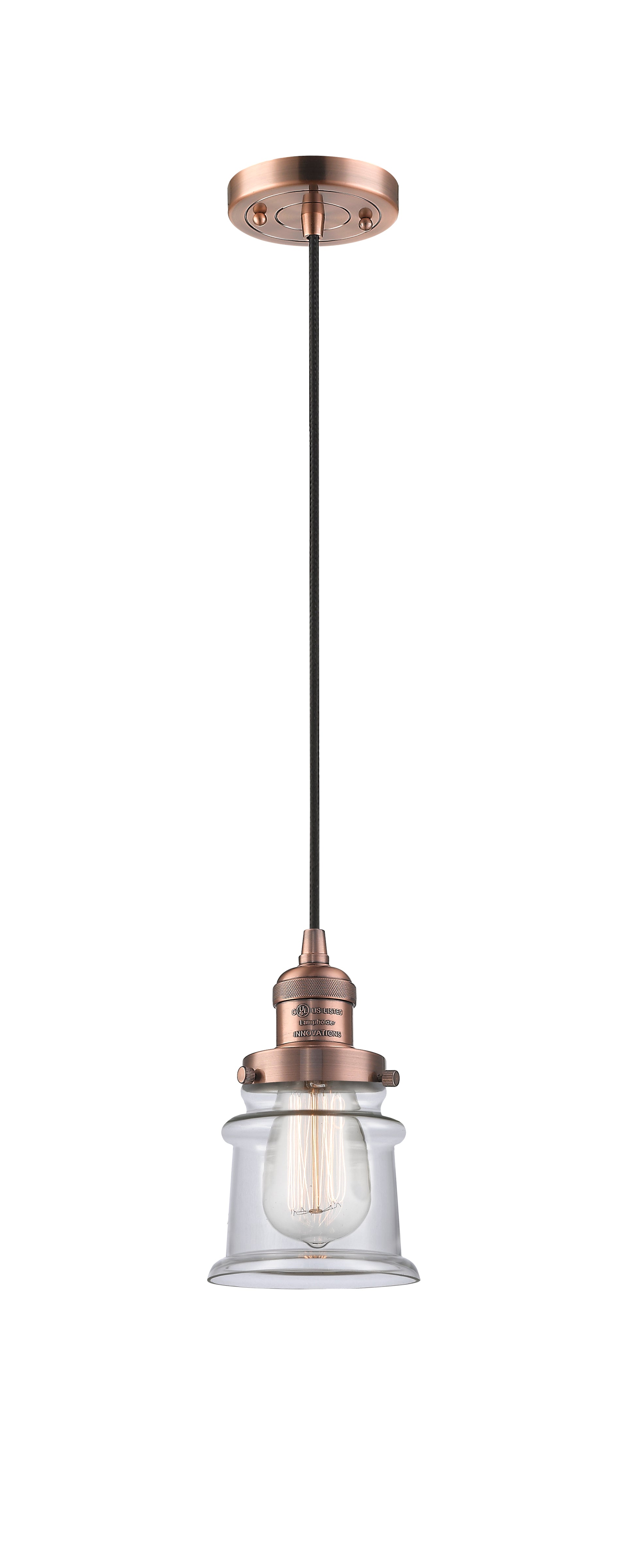 Franklin Restoration Mini Pendant Antique Brass