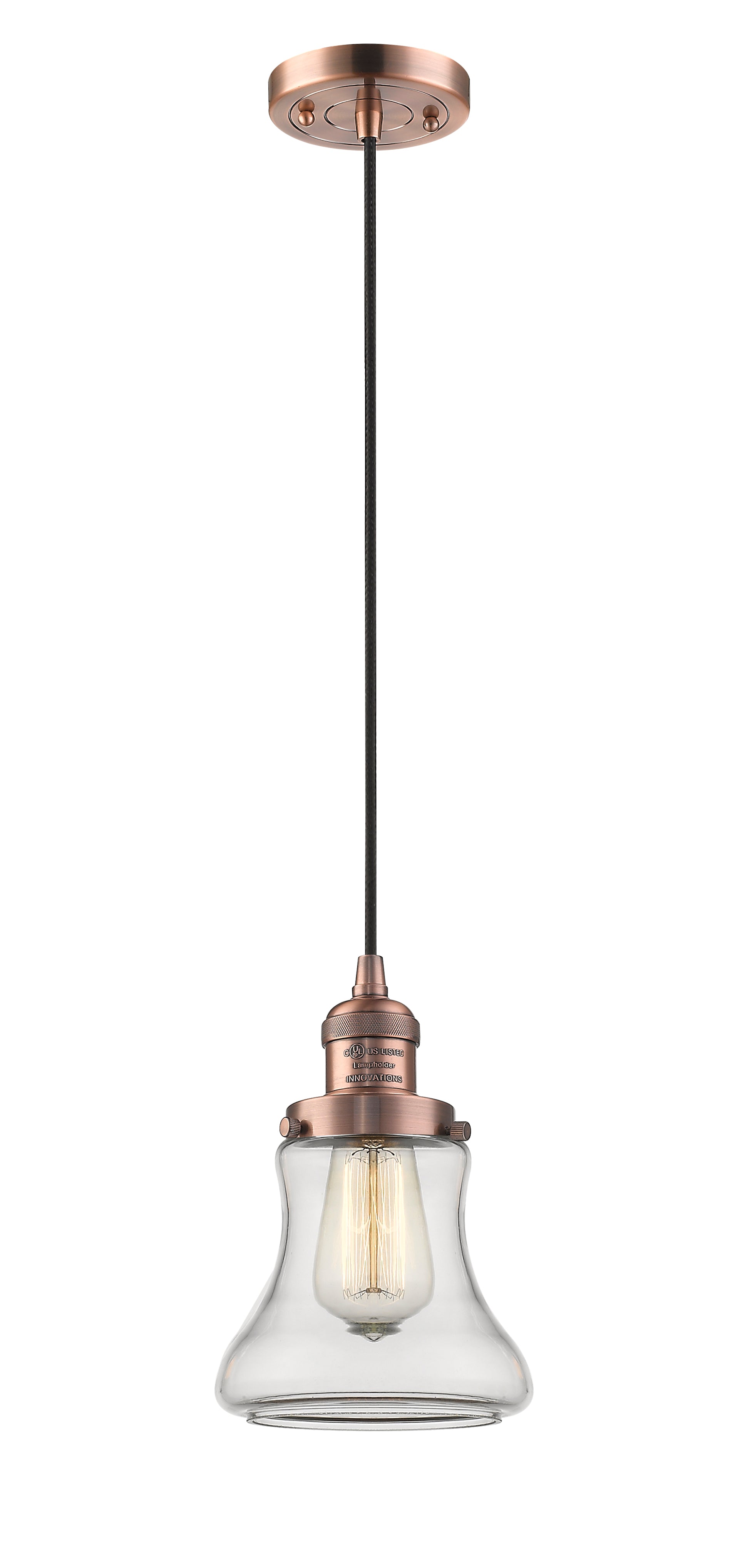 Franklin Restoration Mini Pendant Antique Brass