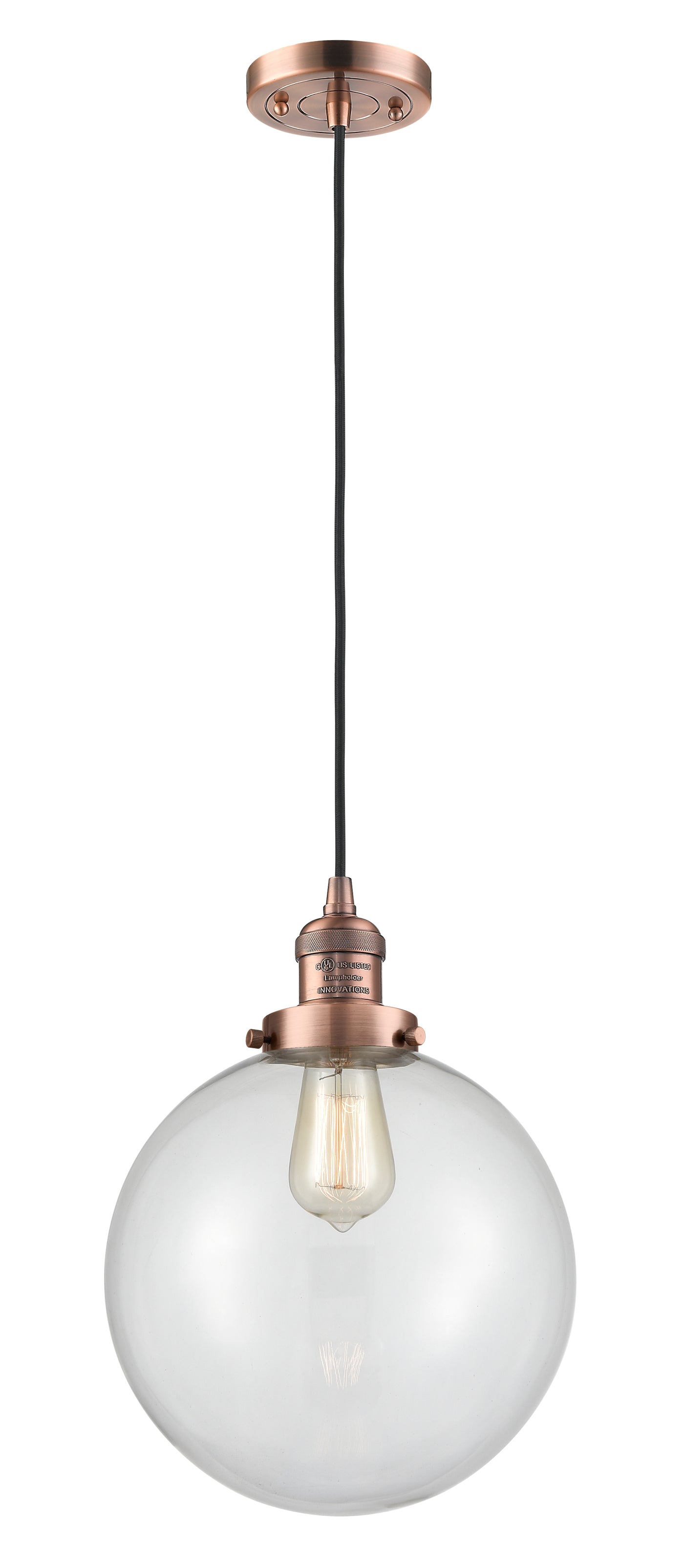 Franklin Restoration Mini Pendant Antique Brass