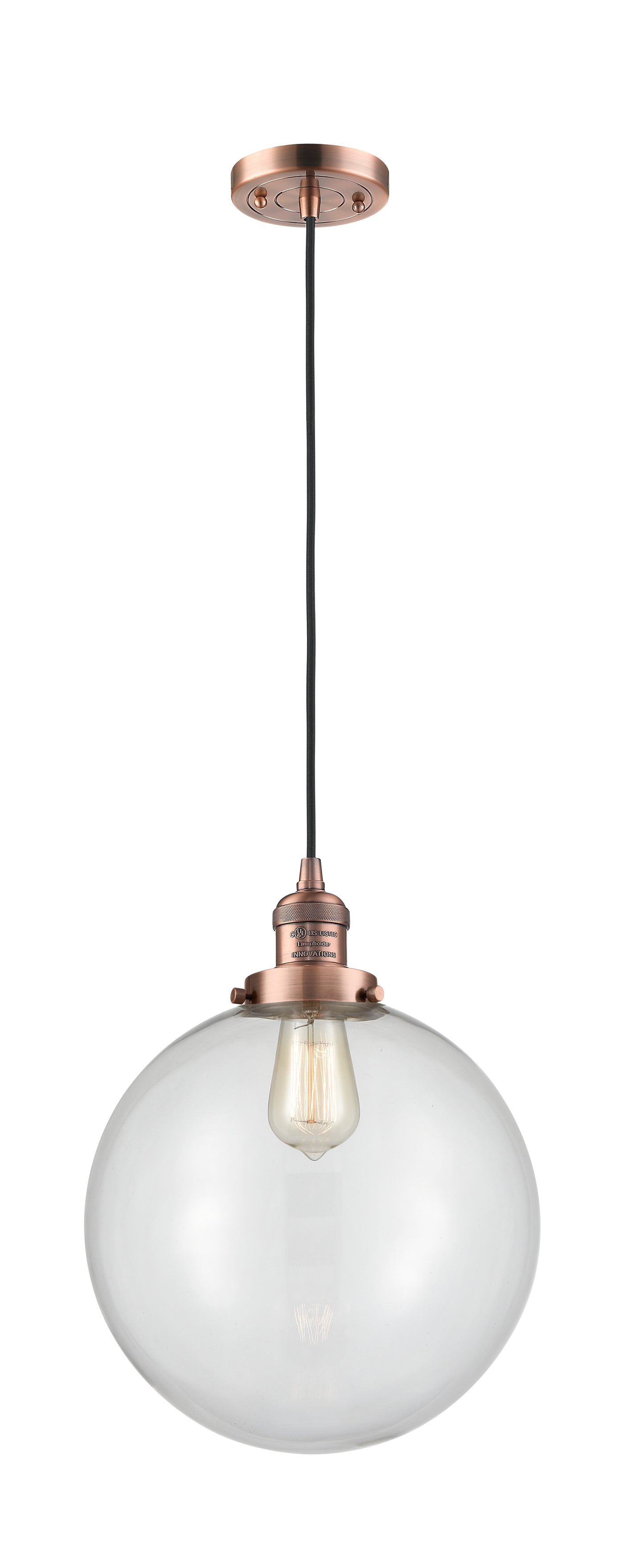 Franklin Restoration Mini Pendant Antique Brass