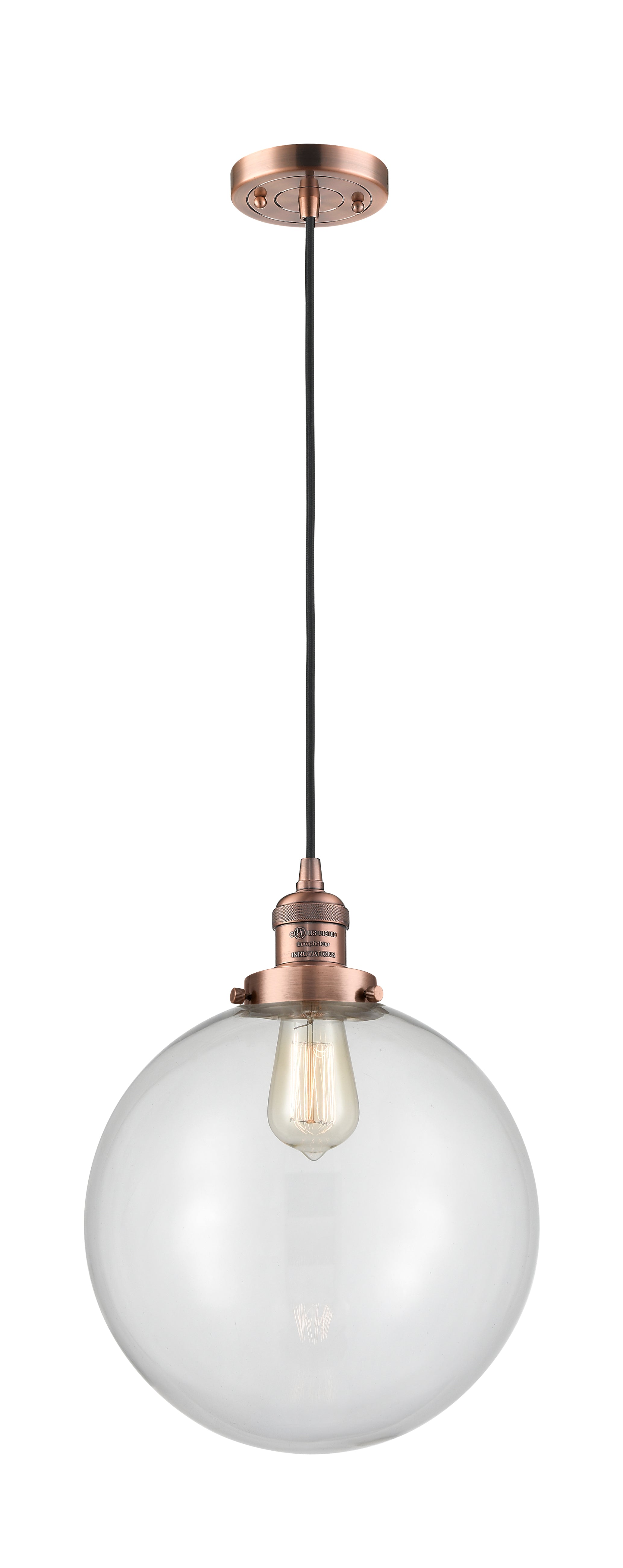 Franklin Restoration Mini Pendant Antique Brass