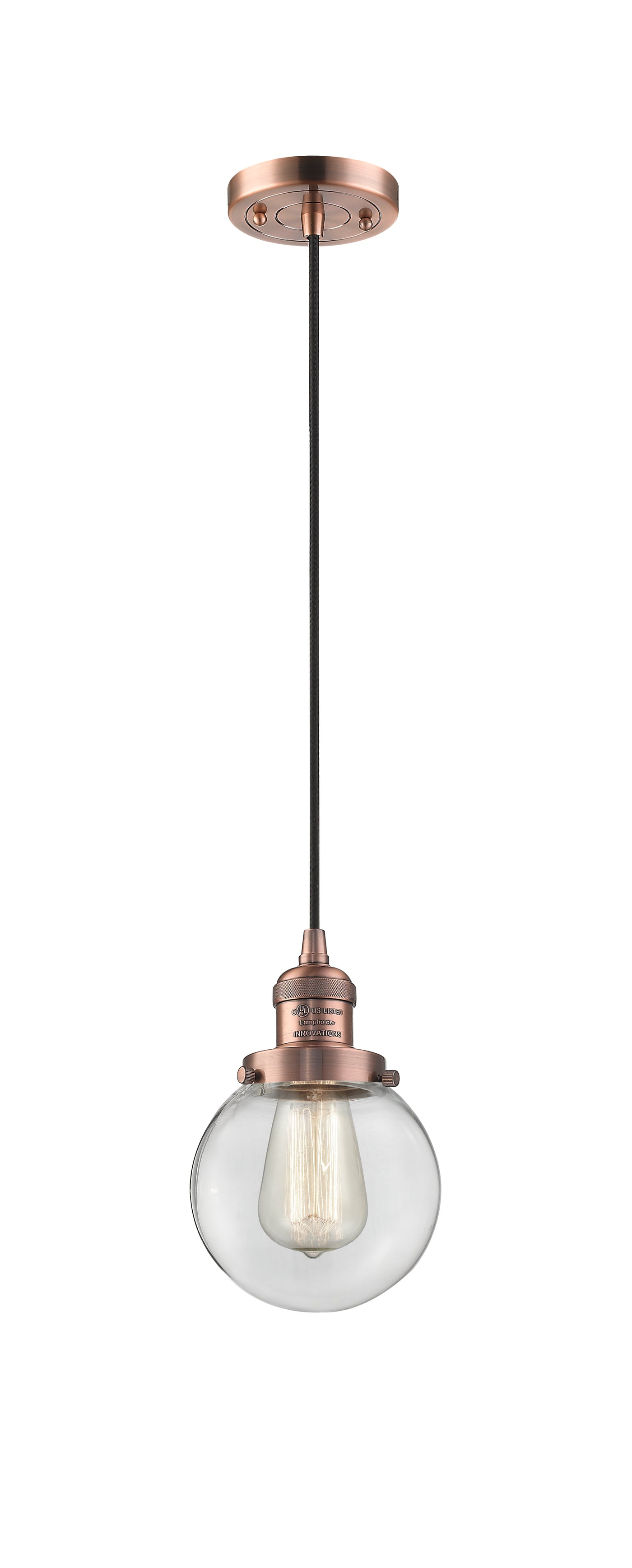 Franklin Restoration Mini Pendant Antique Brass