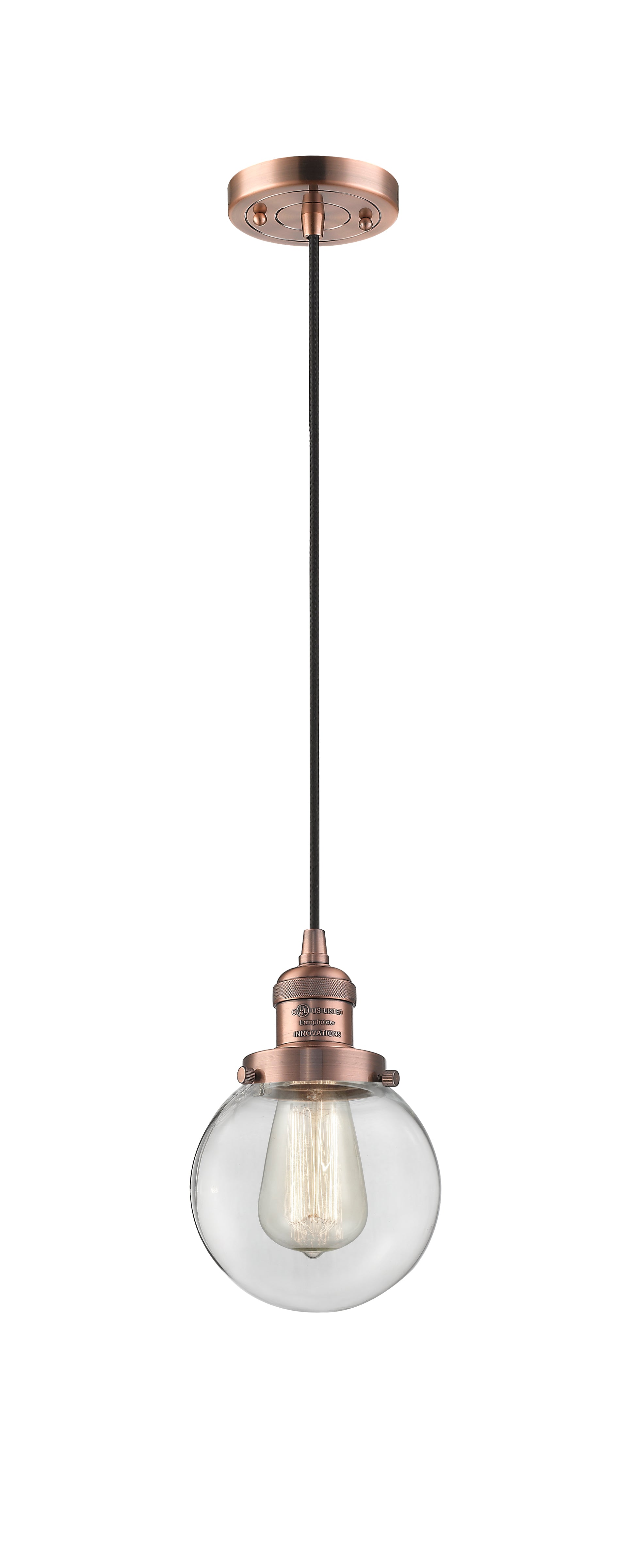 Franklin Restoration Mini Pendant Antique Brass