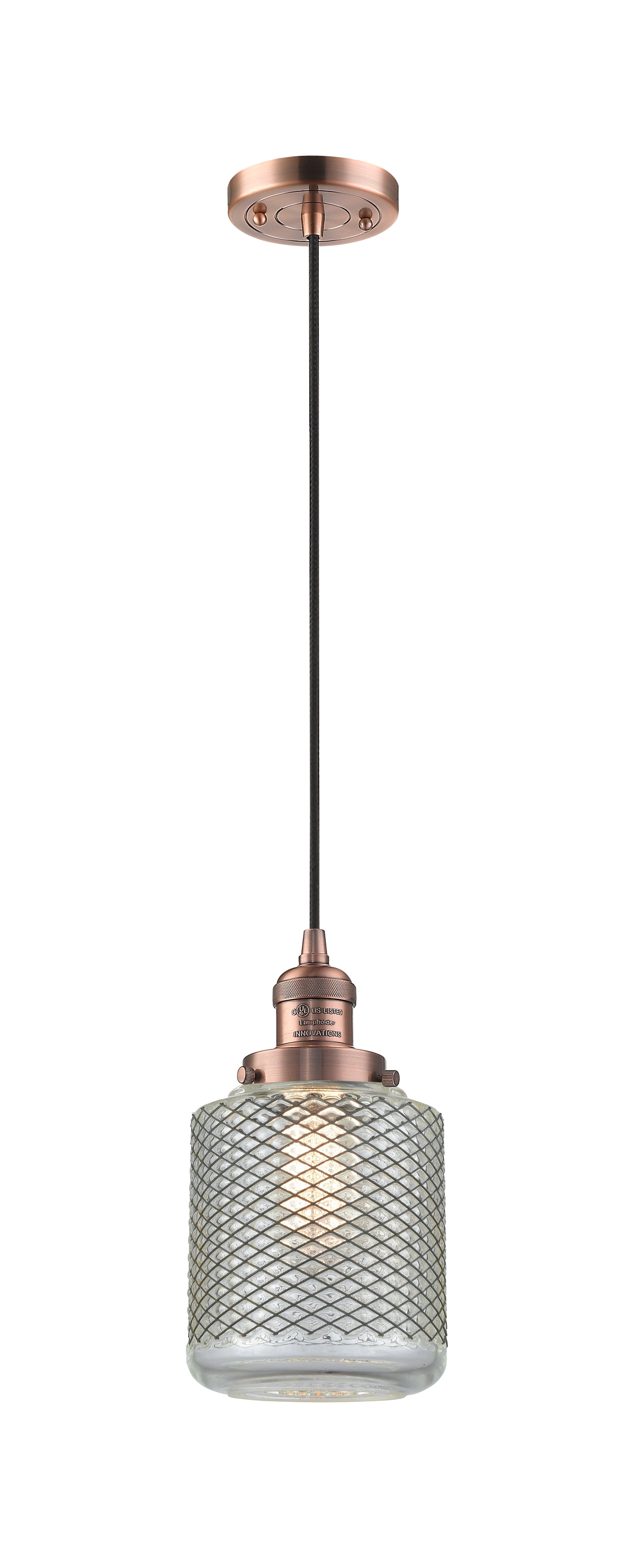 Franklin Restoration Mini Pendant Antique Brass