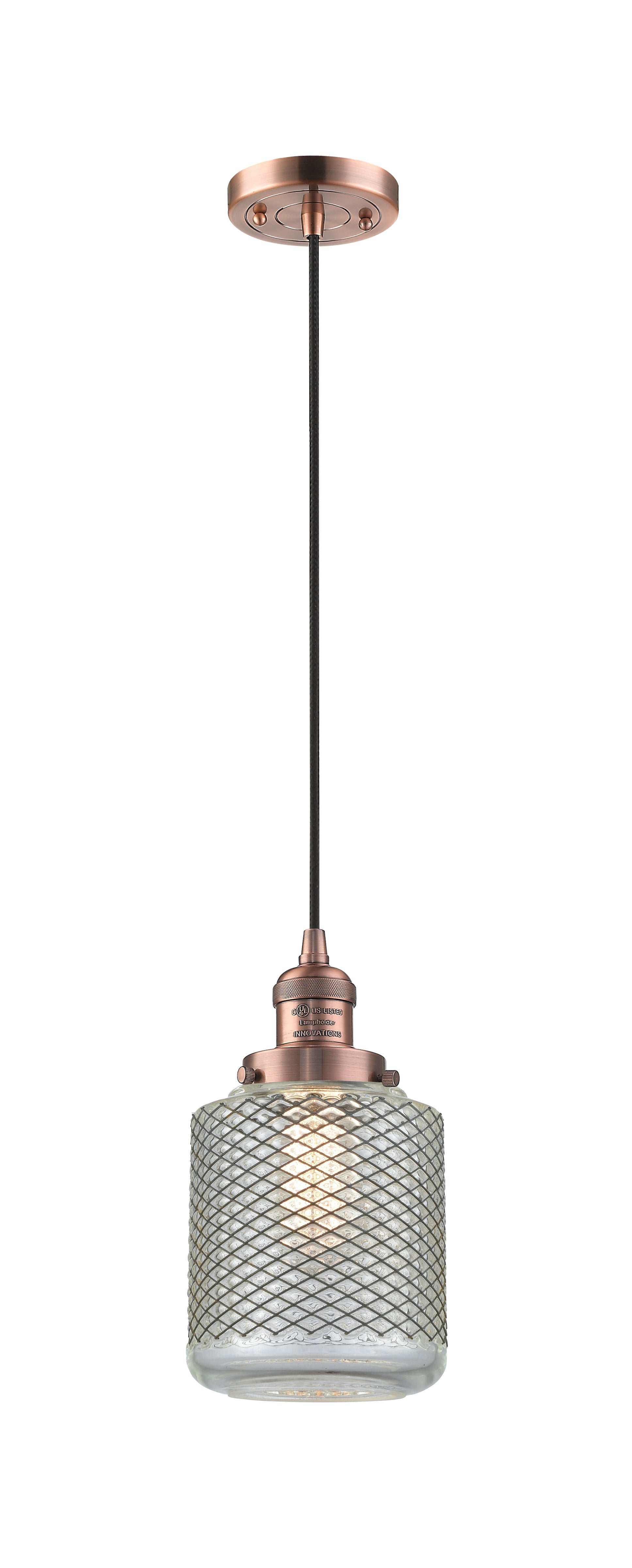 Franklin Restoration Mini Pendant Antique Brass